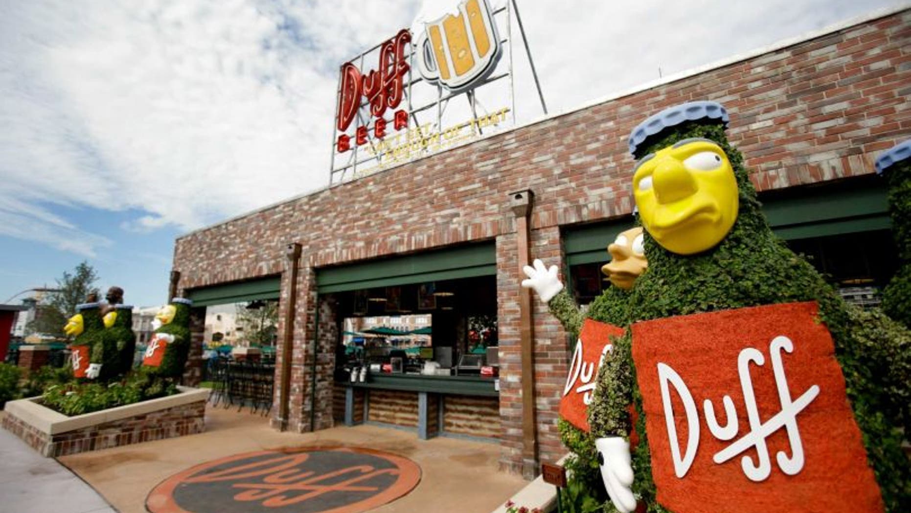 The entrance to Duff Garden at Universal Studios Orlando.