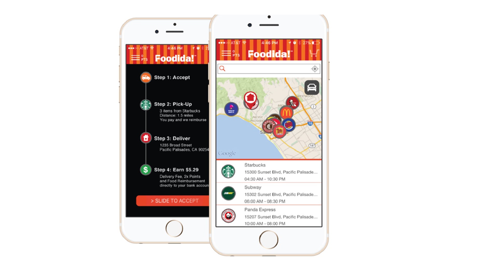 Now you can get fast food delivered right to your door if you live in L.A.