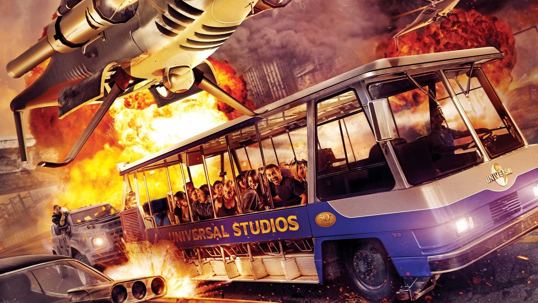 The new "Supercharged" ride involves the popular movie characters.