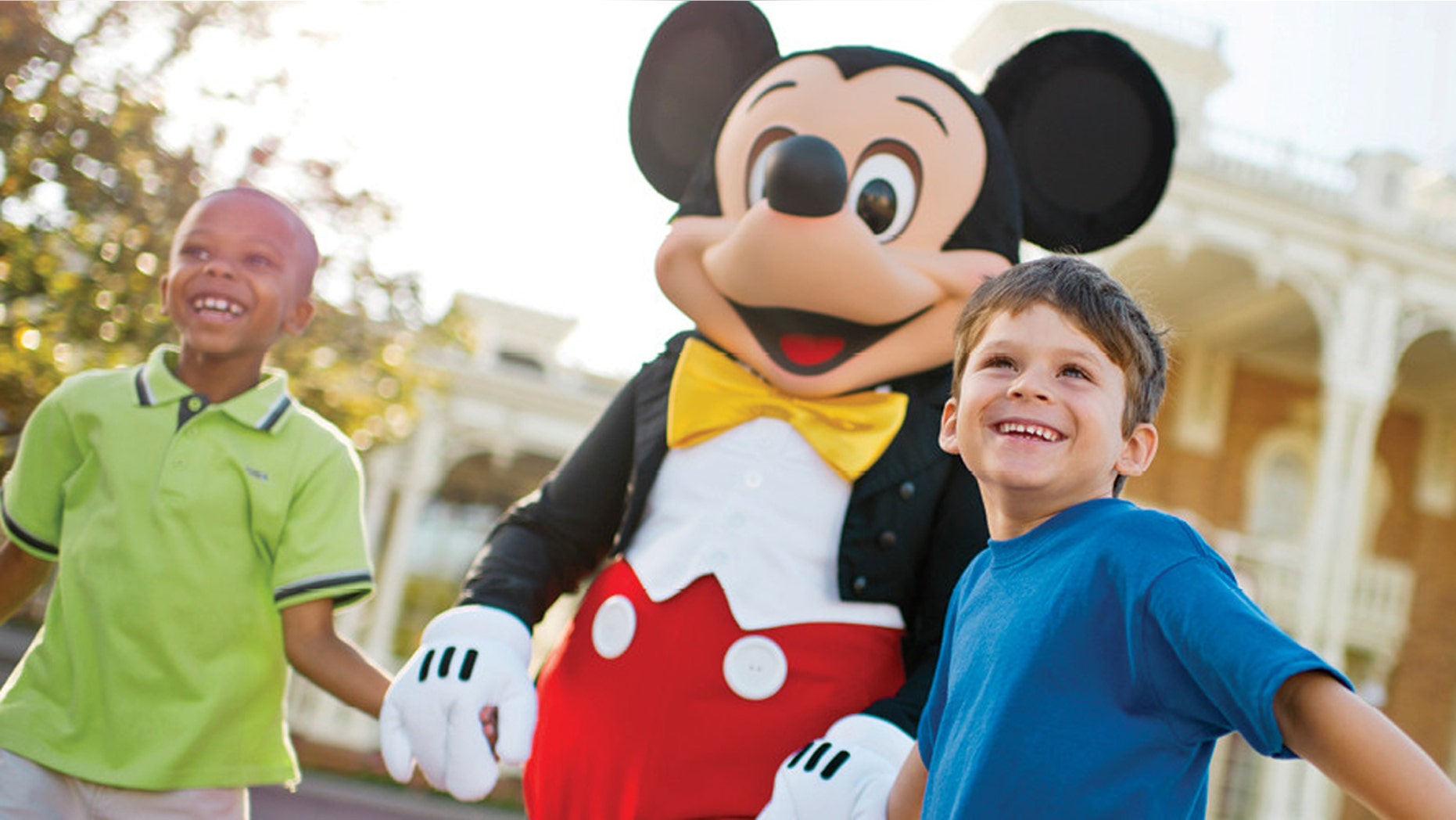 Invite Mickey to a backyard barbecue.