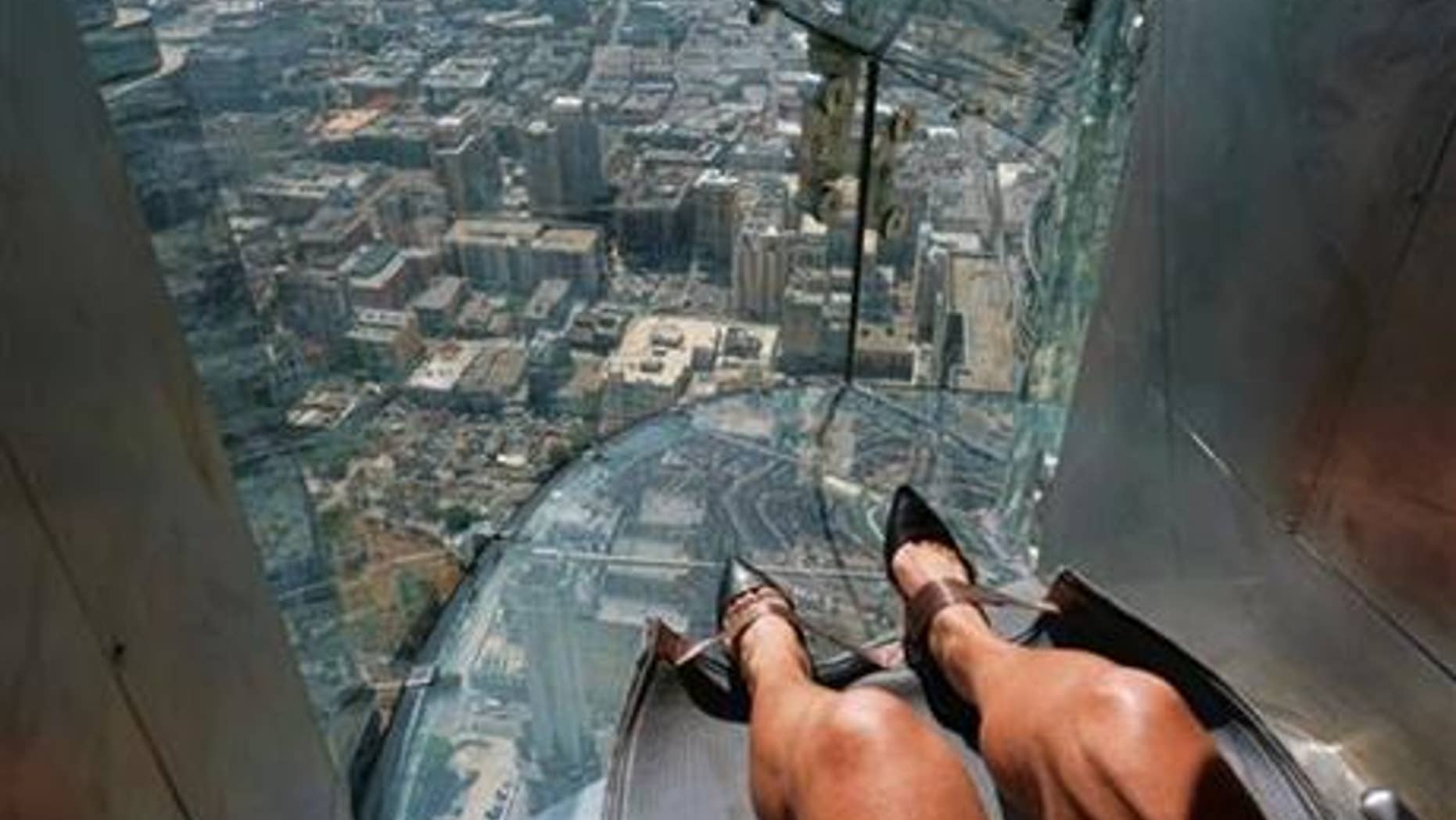 Los Angeles' U.S. Bank Tower opened a 1,000 foot tall glass slide last month. But is it dangerous?