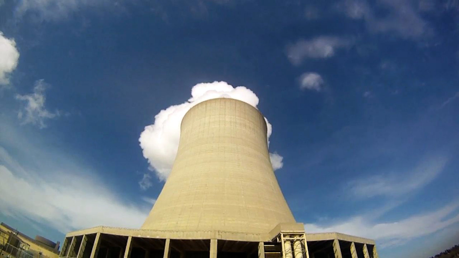 This March 16, 2011, photo shows steam escaping from Exelon Corp.'s nuclear plant in Byron, Ill. (AP)