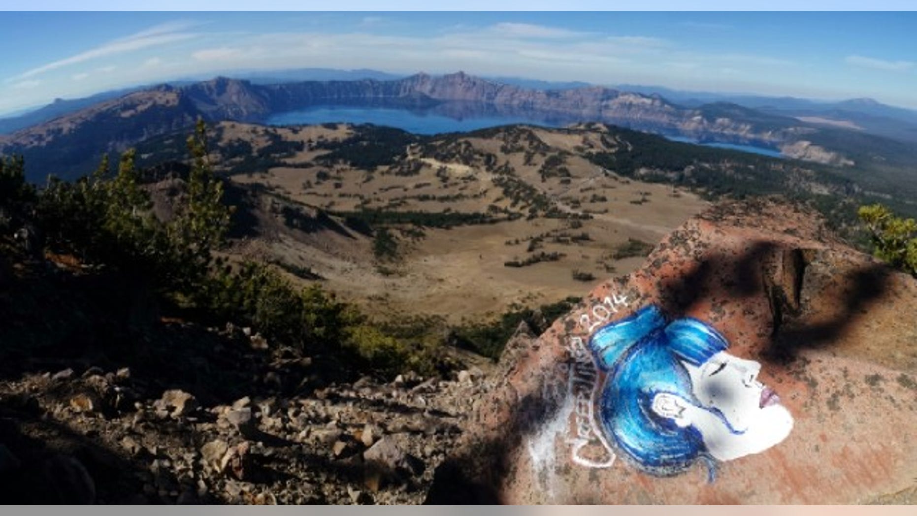 Crater Lake National Park in Oregon.