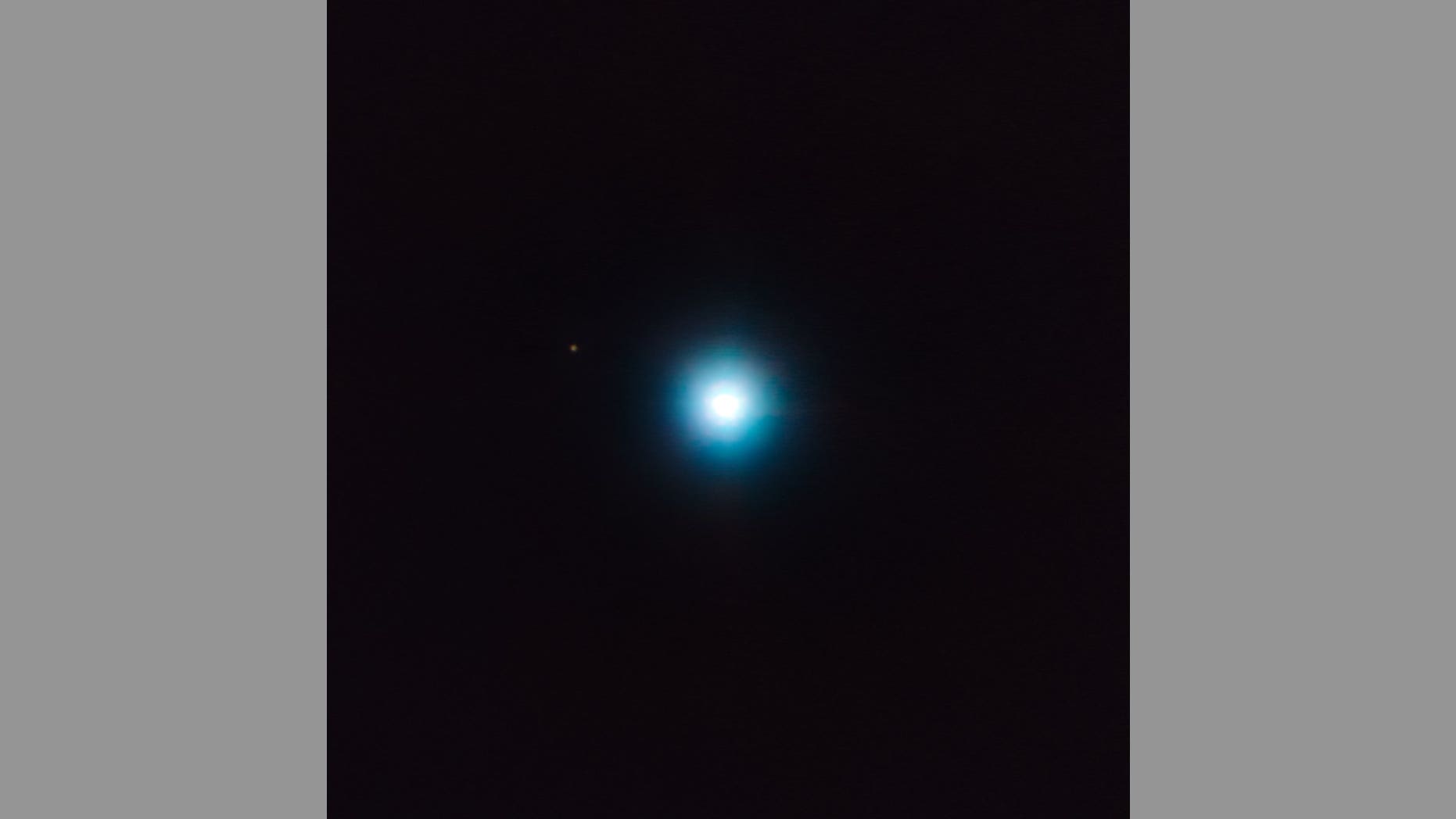 The Very Large Telescope in Chile captured this direct image of a likely exoplanet to the upper left of the star CVSO 30 (which is the bluish-white blob at center).