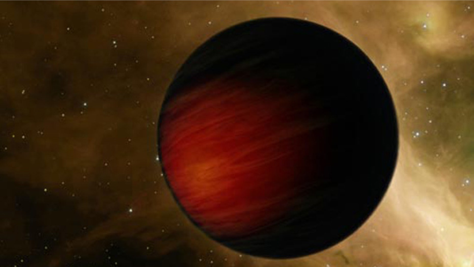 An artist's conception of an exoplanet. Three of the newly discovered exoplanets orbit the star 61 Virginis, which is virtually a twin of the sun and lies 28 light-years away in the constellation of Virgo.
