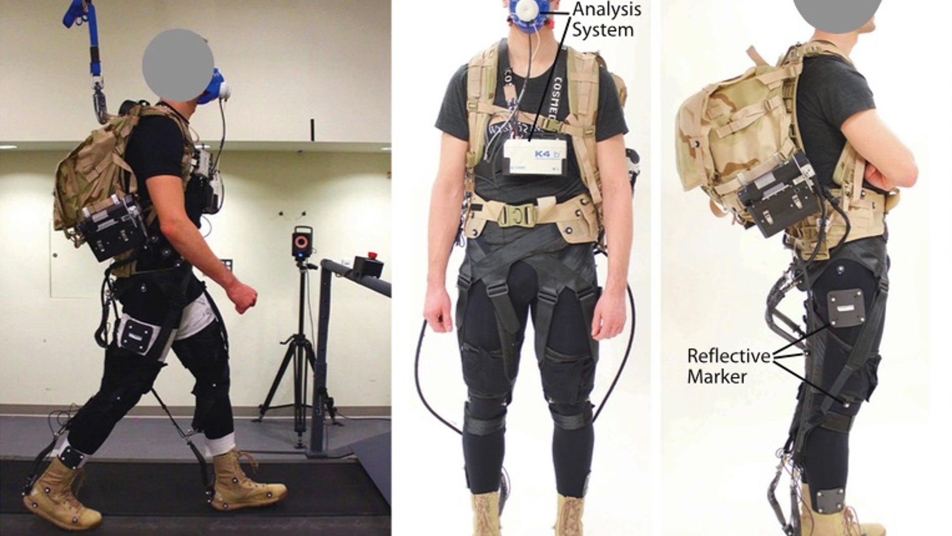 Treadmill tests helped researchers rate the efficiency of the newly developed exosuit.