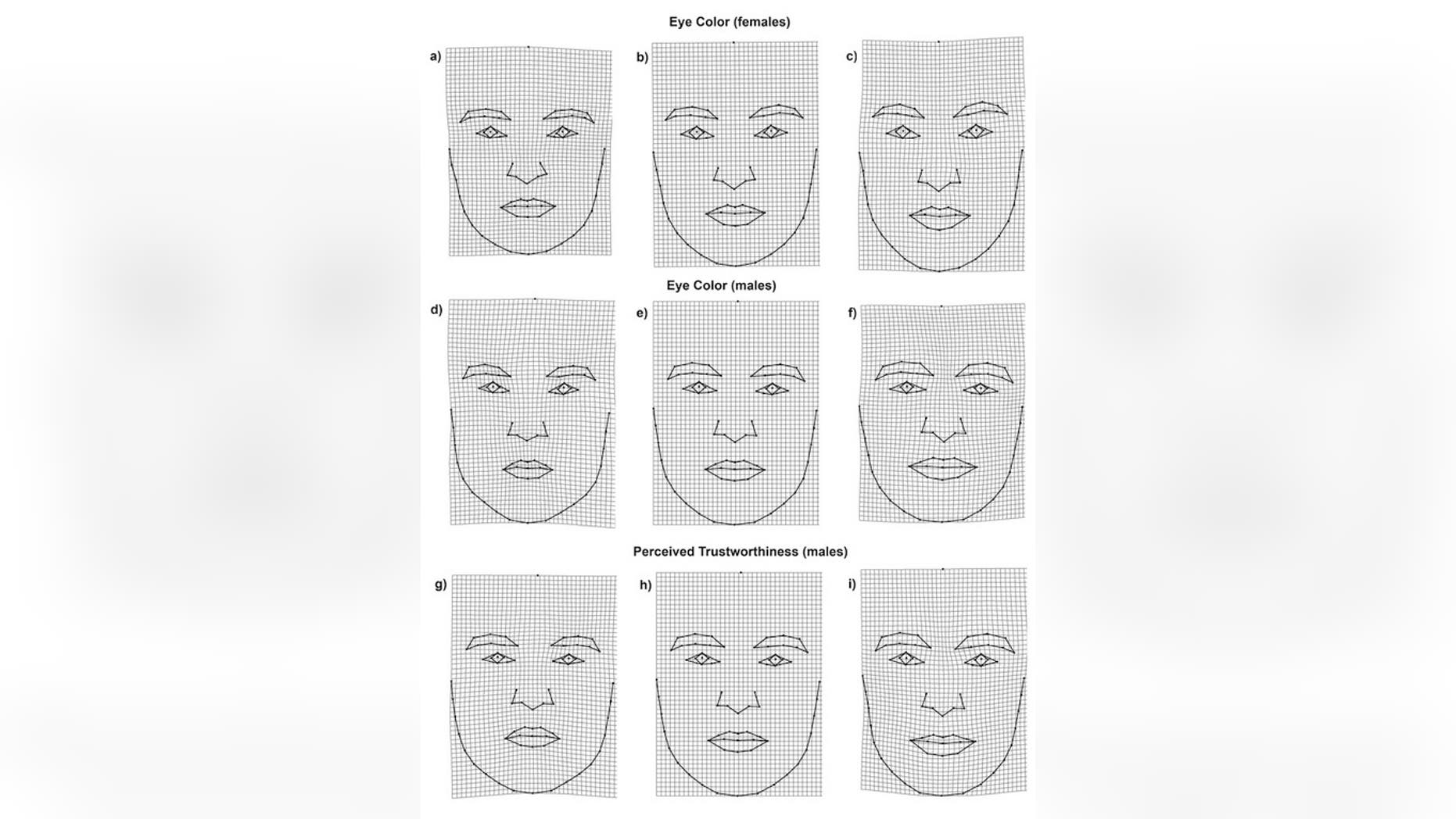 Researchers found links between eye color, face shape and perceived trustworthiness in men.