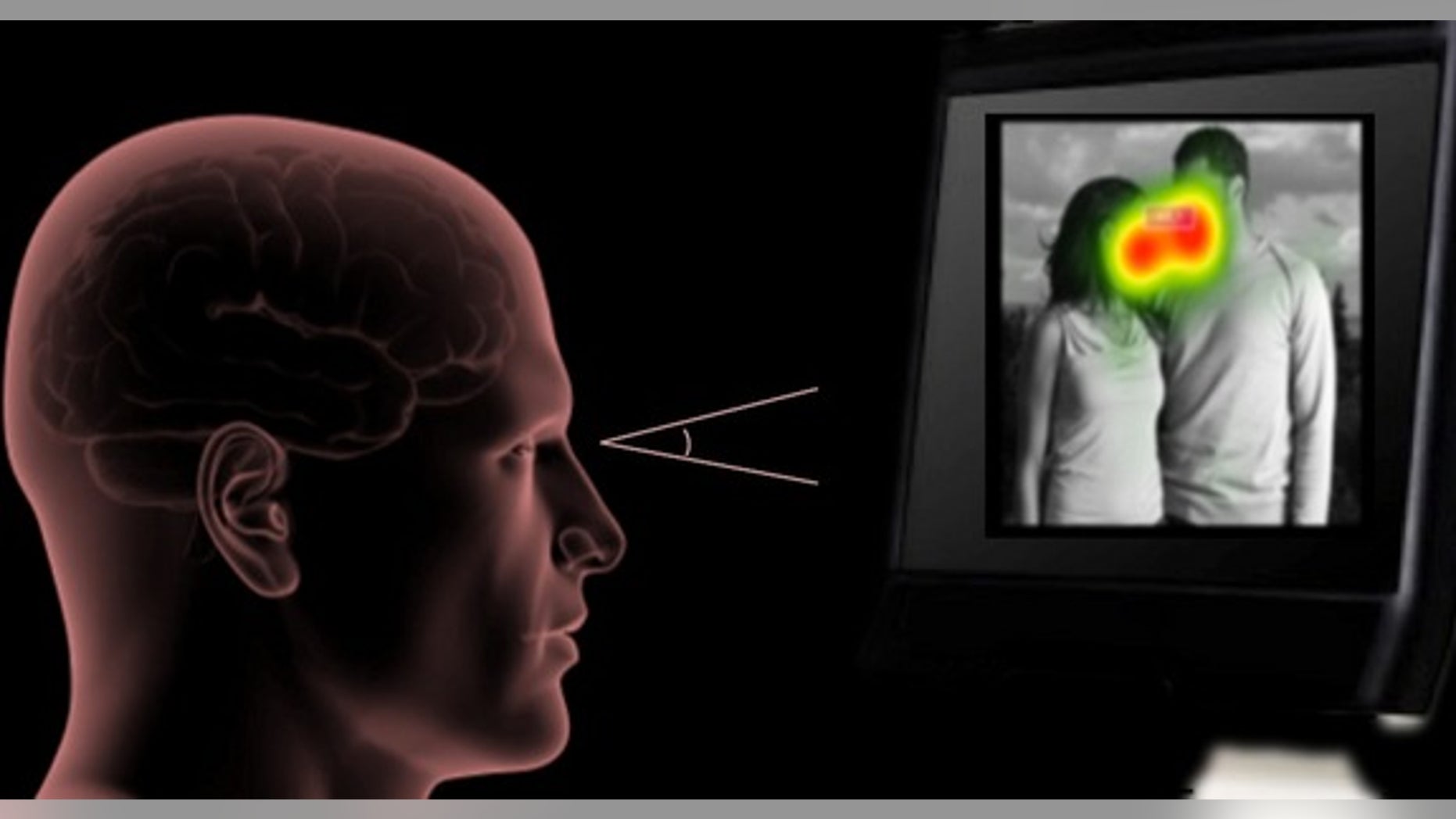 Eye-tracking data suggests that a glance at people's faces indicates feelings of romantic love, whereas a look at their bodies signifies feelings of sexual desire.