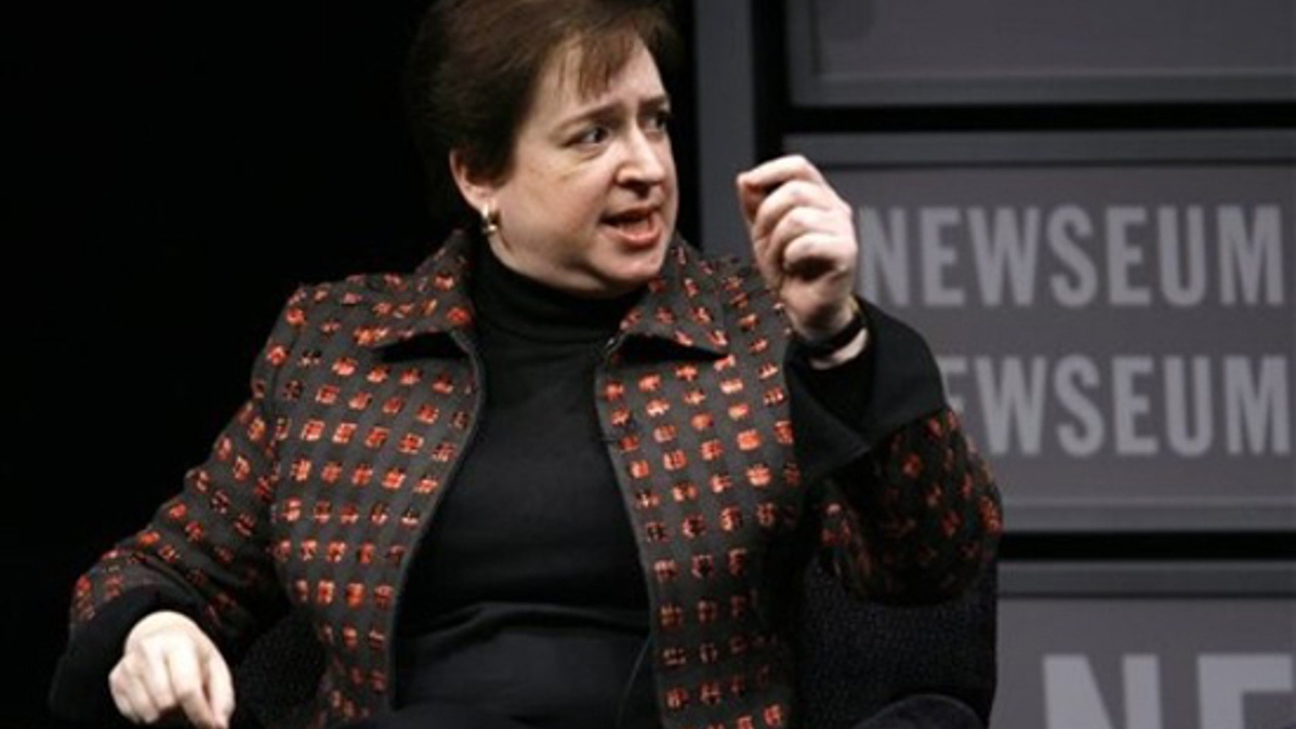 U.S. Solicitor General Elena Kagan speaks during a panel about Women Advocates of the Supreme Court Bar, Thursday, Jan. 28,2010, at the Newseum in Washington. (AP)