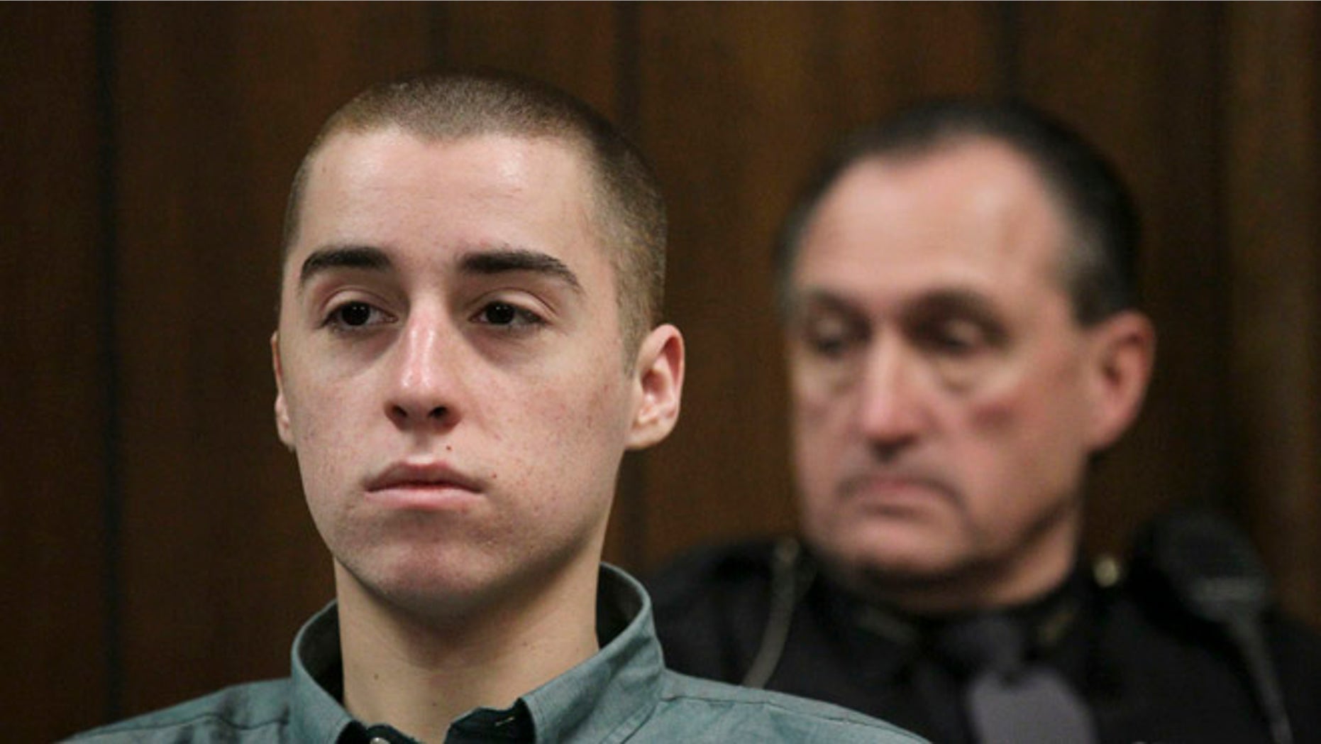 Feb. 26, 2013: T. J. Lane listens during court proceedings in Geauga County Common Pleas Court in this file photo taken in Chardon, Ohio.