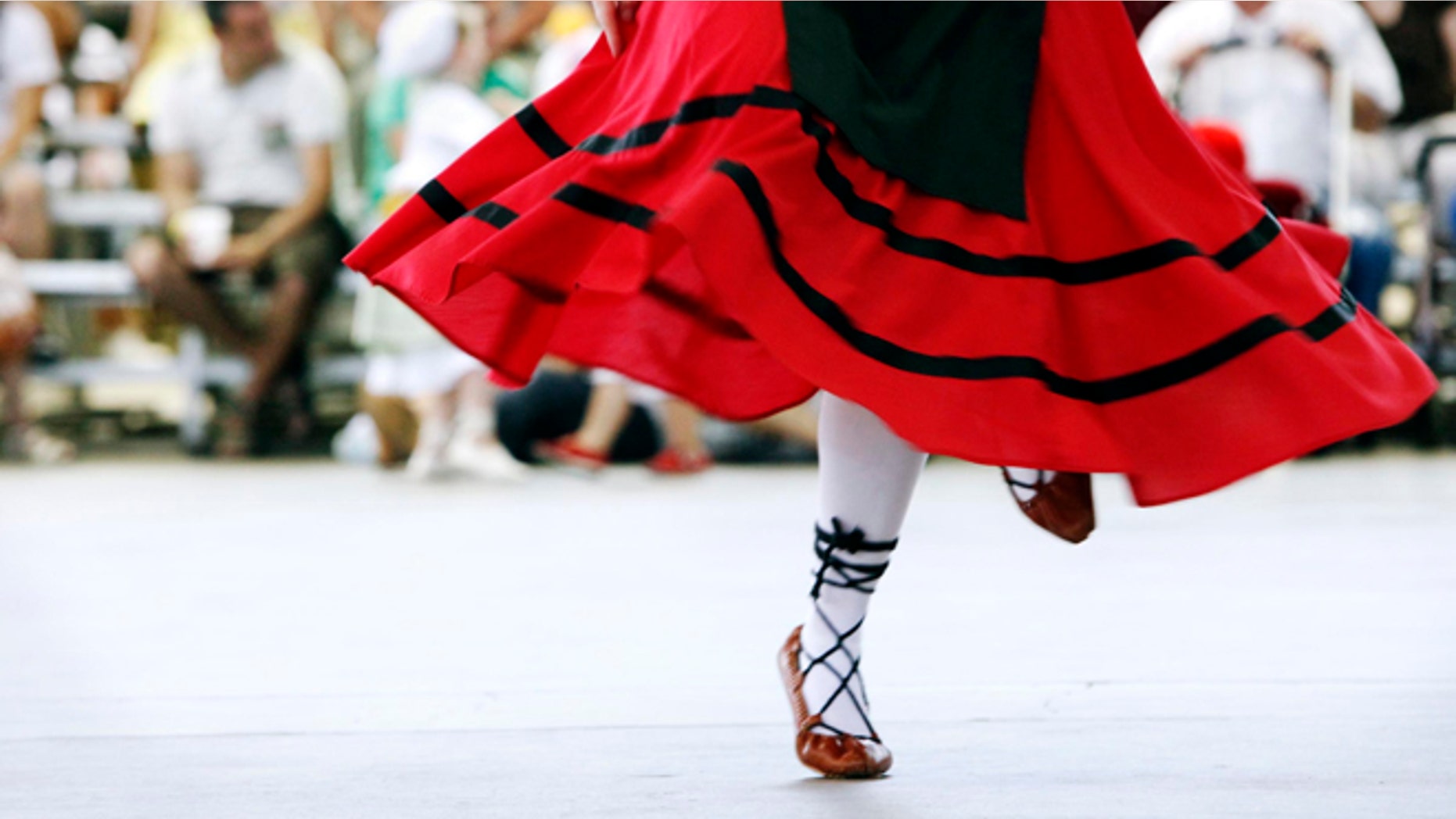 A dancer performs at the Jaialdi Boise 2010 Basque event in Boise, Idaho. One of the largest Basque communities in the United States will spend the next five days celebrating the traditional Jaialdi festival in southwestern Idaho. An estimated 35,000 to 50,000 people are expected to attend the event. (AP Photo/Idaho Statesman, Darin Oswald, File)