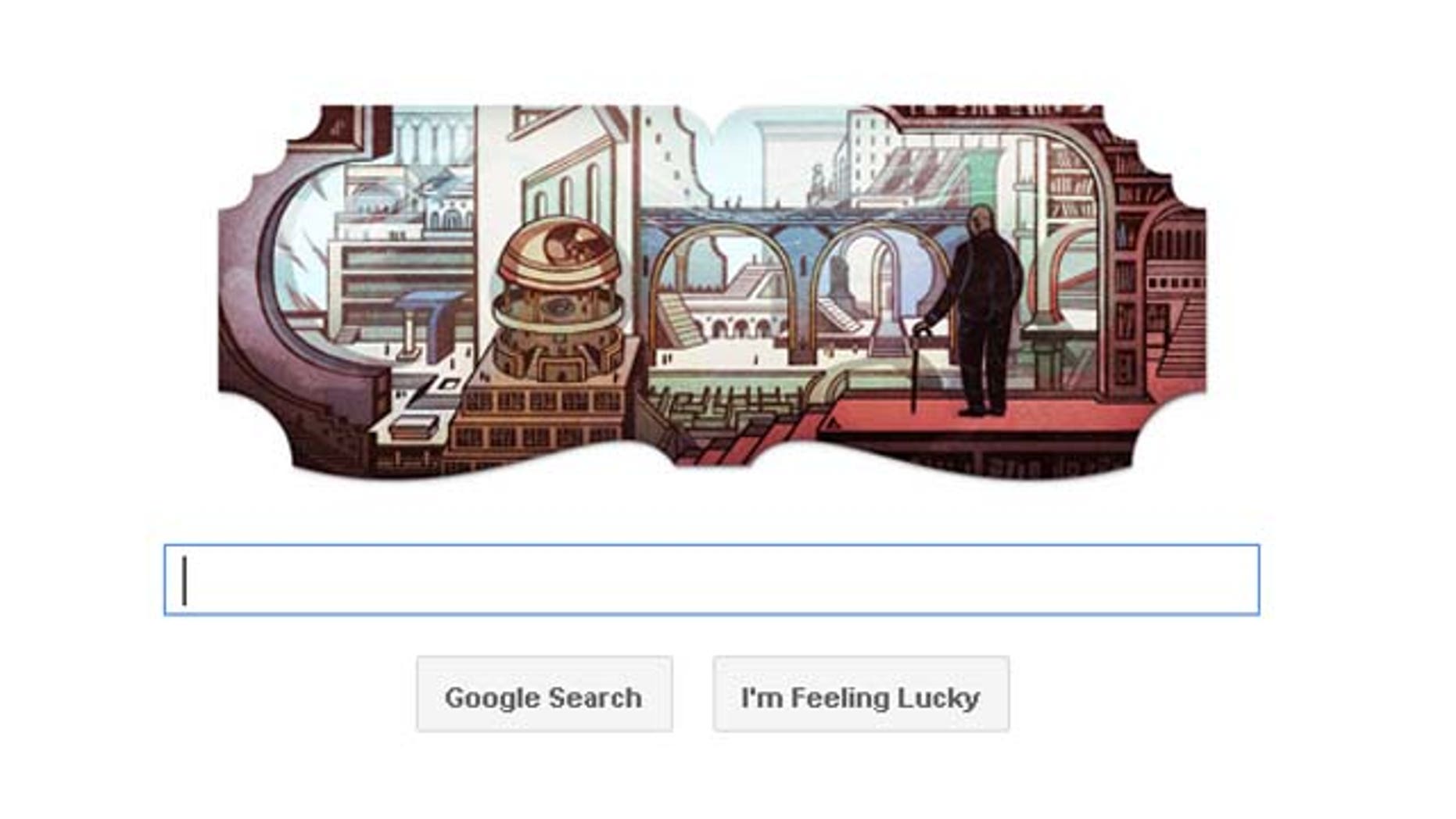 Google's Borges-inspired illustration