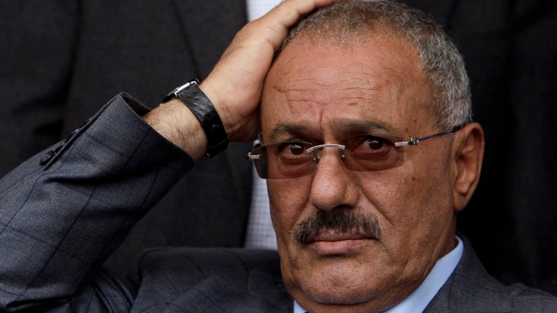 FILE- This photo shows Ali Abdullah Saleh.