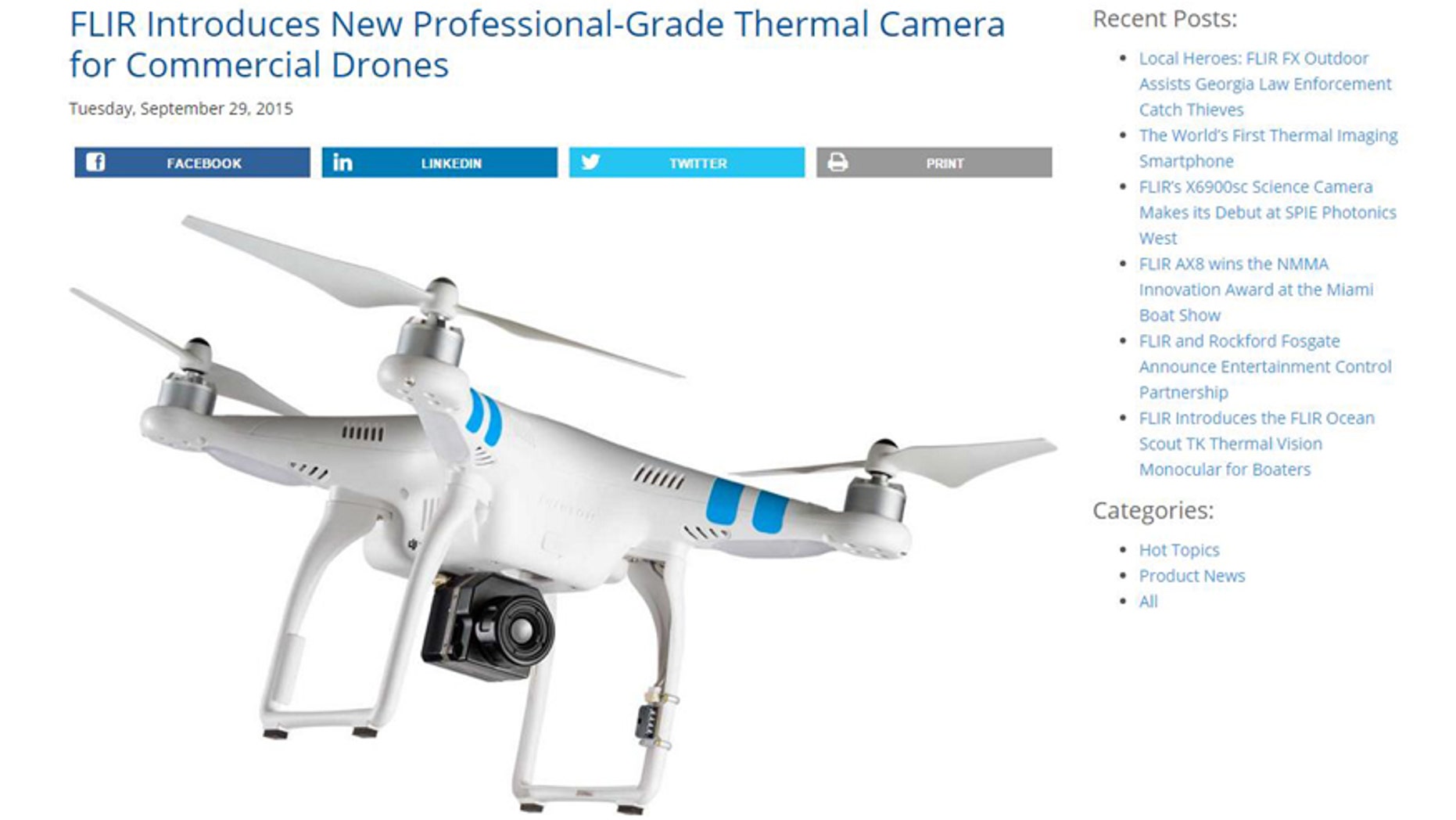 FLIR Vue Pro. (FLIR)
