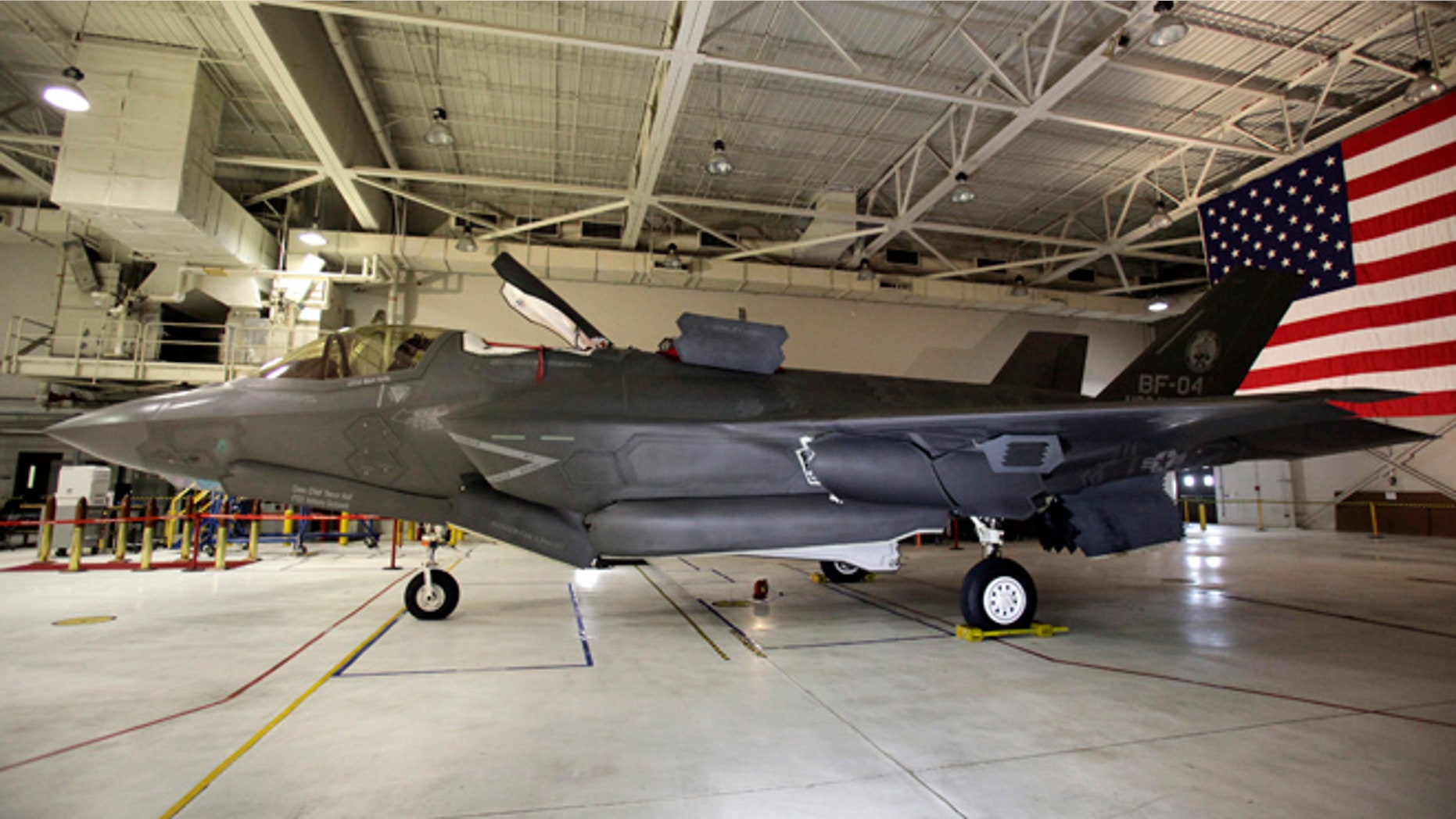 Jan. 20, 2012: An F-35 Lightning II Joint Strike Fighter is seen at the Naval Air Station (NAS) Patuxent River, Md.