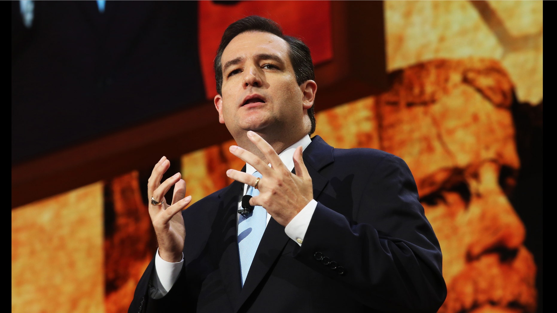 TAMPA, FL - AUGUST 28: Senate Republican Candidate, Texas Solicitor General Ted Cruz speaks during the Republican National Convention at the Tampa Bay Times Forum on August 28, 2012 in Tampa, Florida. Today is the first full session of the RNC after the start was delayed due to Tropical Storm Isaac. (Photo by Spencer Platt/Getty Images)