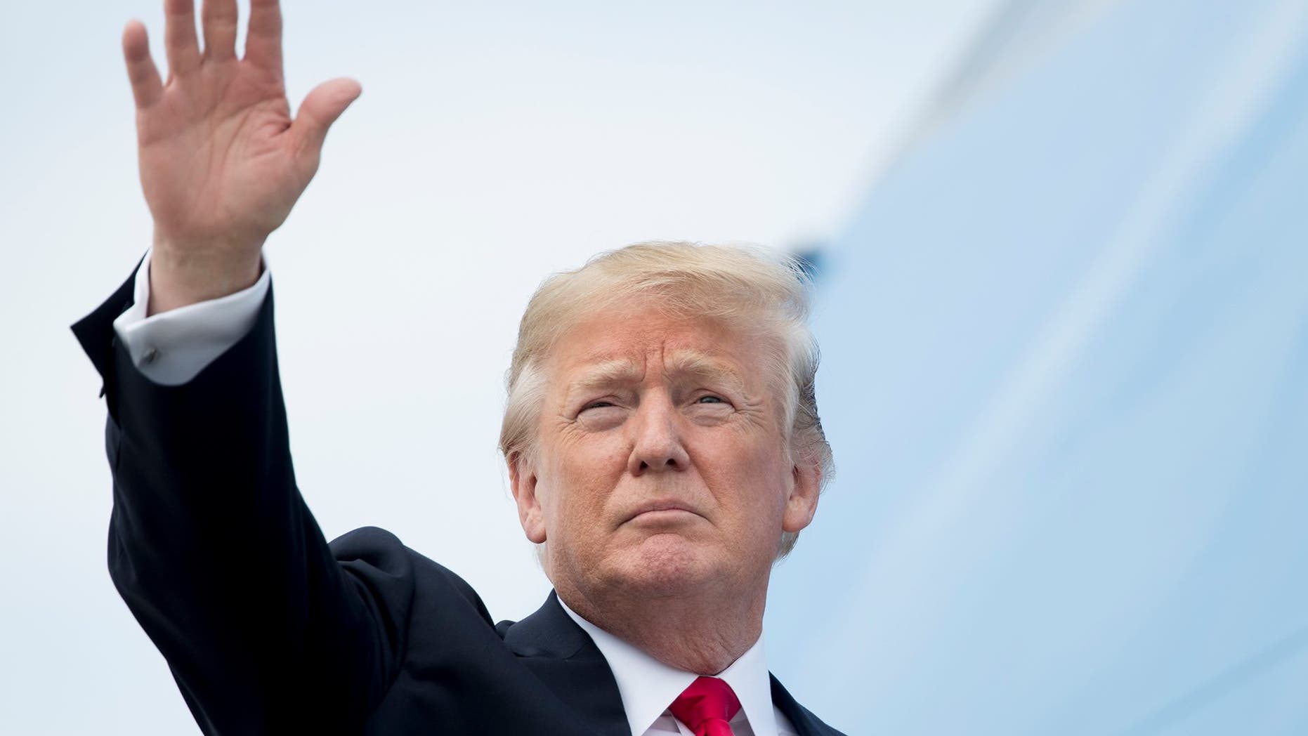 President Donald Trump boards Air Force One at Andrews Air Force Base, Md., Tuesday, May 29, 2018, to travel to Nashville, Tenn. (AP Photo/Andrew Harnik)