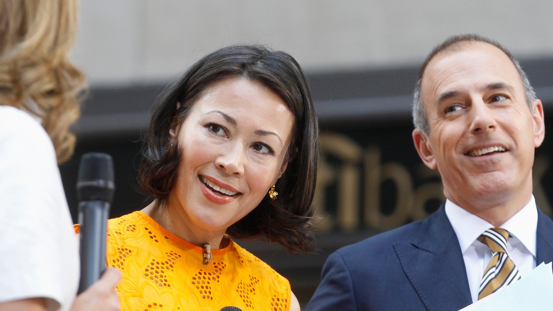 Ann Curry and Matt Lauer appear in New York June 22, 2012.