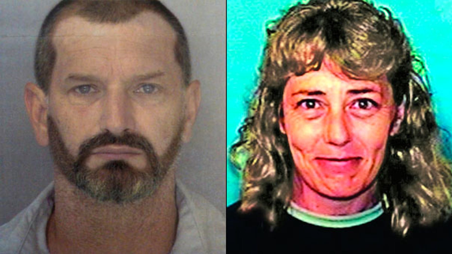 Escaped Arizona inmate John McCluskey is seen in a computer-altered photo alongside Casslyn Welch, his fiance and cousin, who authorities say helped engineer his brazen jailbreak from a medium-security prison in late July.