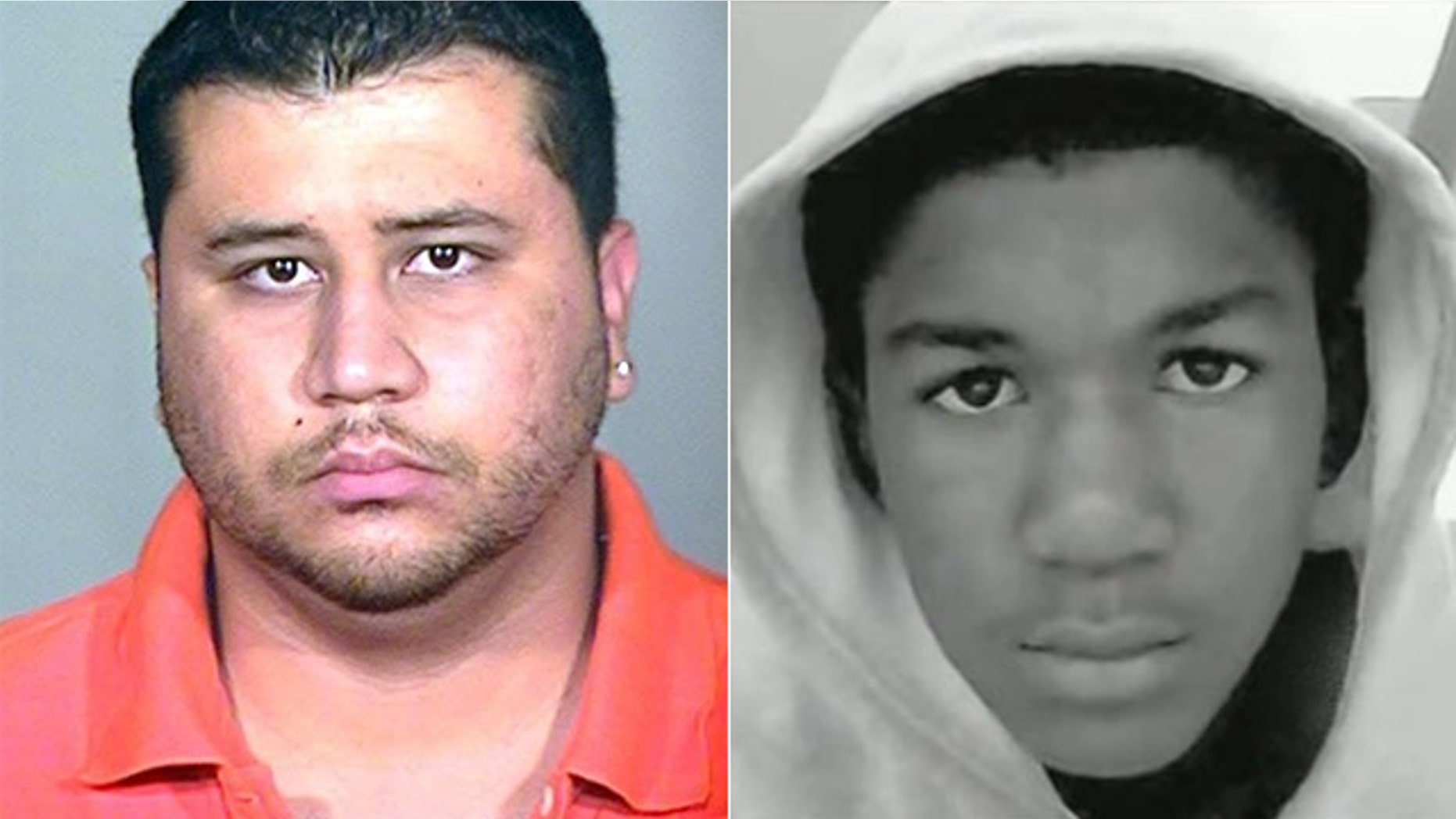 George Zimmerman, seen at left in a prior booking photo, says he shot and killed Trayvon Martin, an unarmed 17-year-old, in self defense.