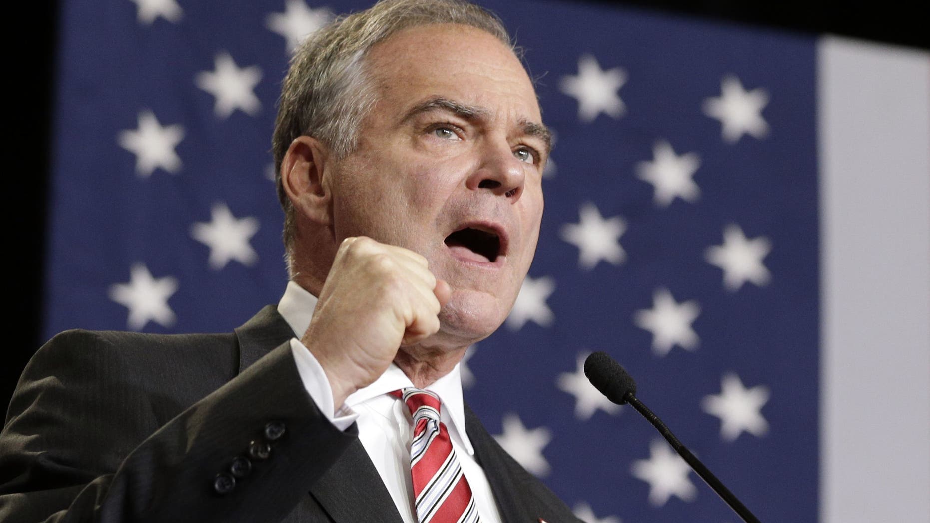 Copyright 2016 The Associated Press. All rights reserved. This material may not be published, broadcast, rewritten or redistributed without permission.
Mandatory Credit: Photo by Chuck Burton/AP/REX/Shutterstock (5892866e)
Tim Kaine Democratic vice presidential candidate, Sen. Tim Kaine, D-Va. speaks during a campaign rally in Wilmington, N.C
Tim Kaine vice presidential campaign, Wilmington, North Carolina, USA - 06 Sep 2016