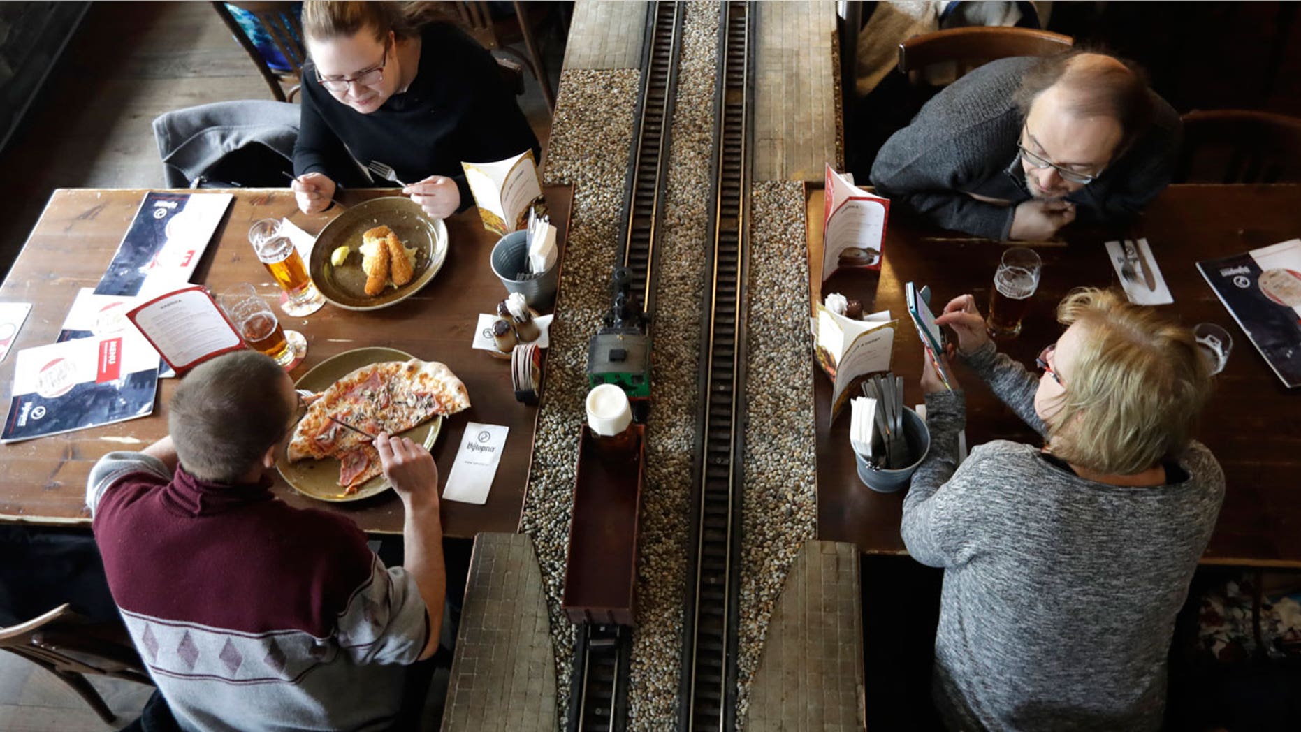 Beer will be delivered via toy train at a chain of new Czech restaurants.