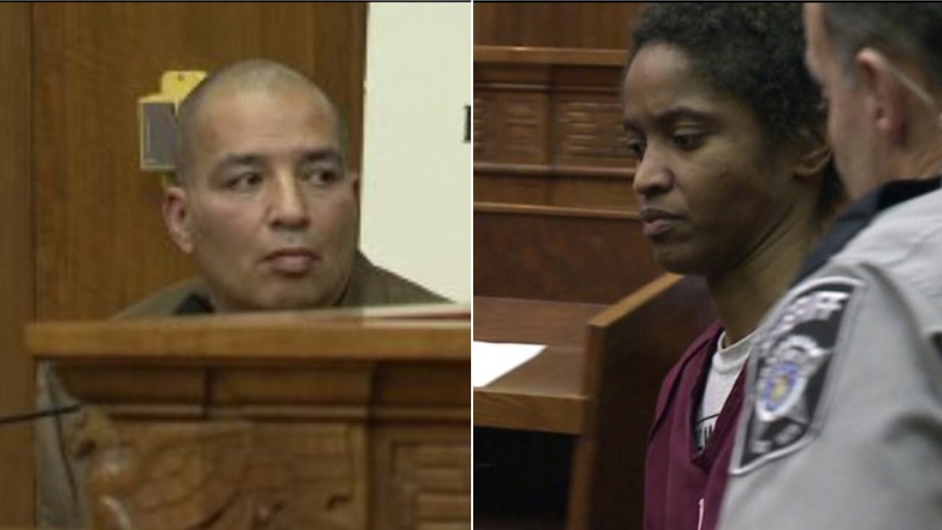 A Milwaukee judge granted exclusive custody of a young girl’s body to her estranged father, Michael Krouser (left), over the girl’s mother, Azlyza Ababneh (right), who is implicated in her death.