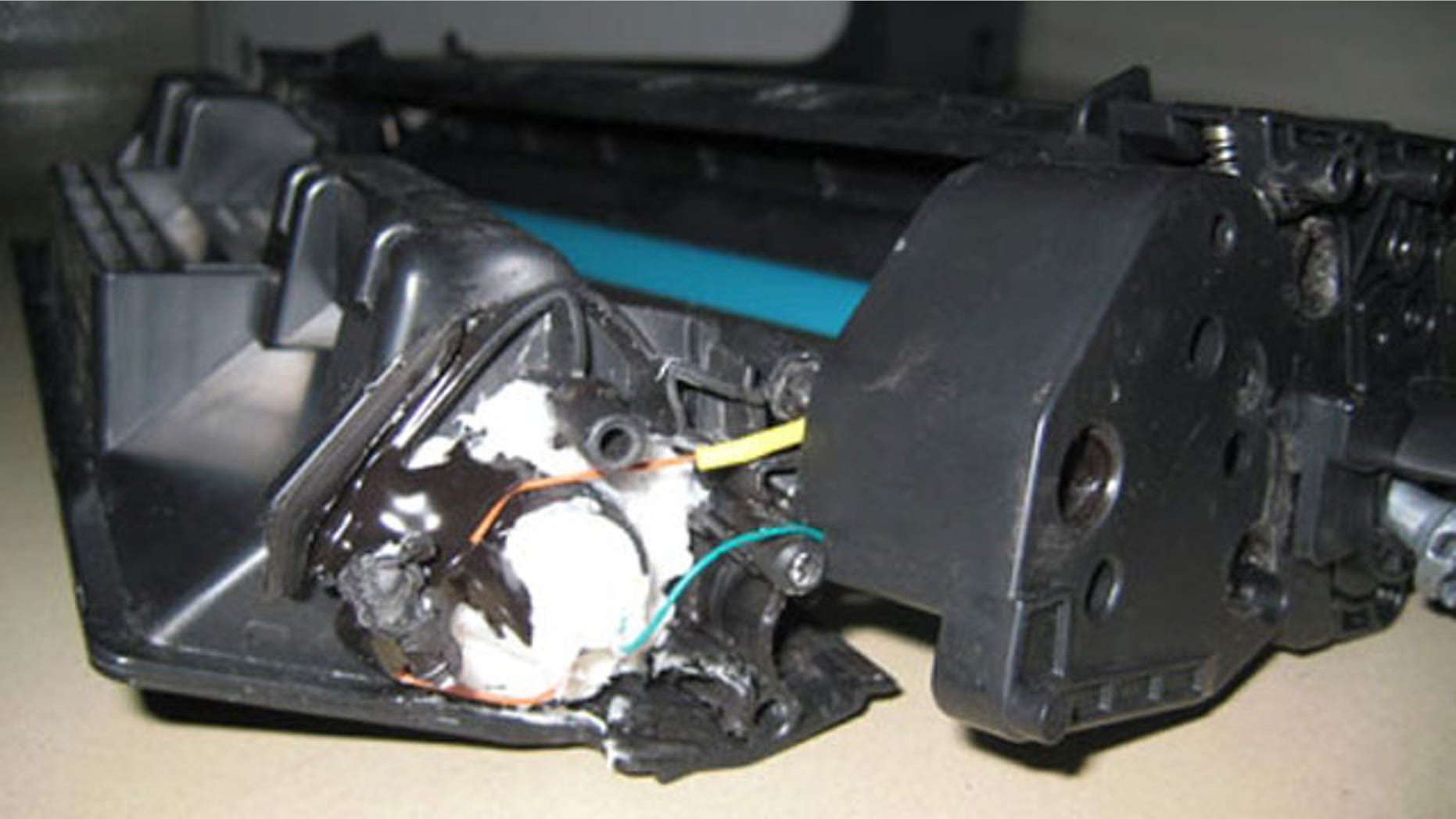 Oct. 30: Parts of a computer printer with explosives loaded into its toner cartridge was transported on a cargo plane from Yemen to Dubai.