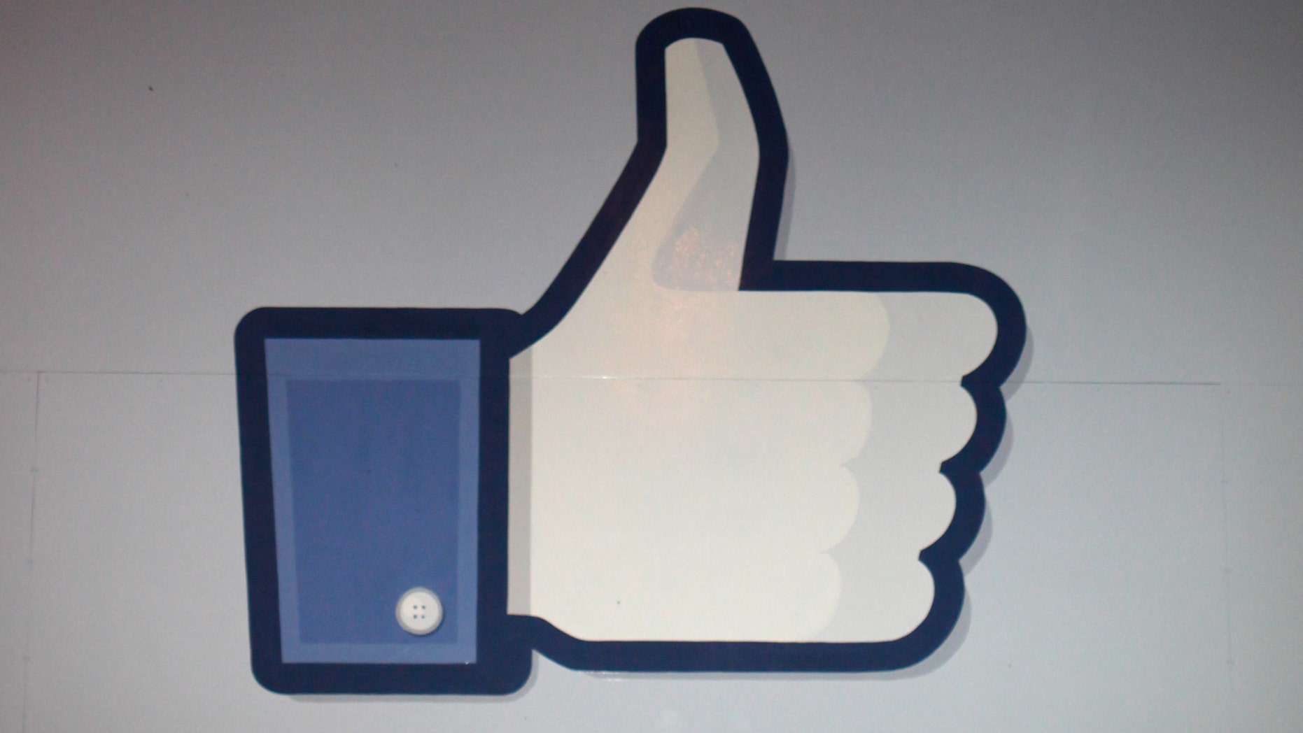 MENLO PARK, CA - MAY 18: A 'like' sign stands at the entrance of Facebook headquarters May 18, 2012 in Menlo Park, California. The eight-year-old social network company listed their initial public offering on NASDAQ Friday morning at $38 a share and a valuation of $104 billion, making its IPO the third largest in U.S. history after General Motors and Visa. (Photo by Stephen Lam/Getty Images)