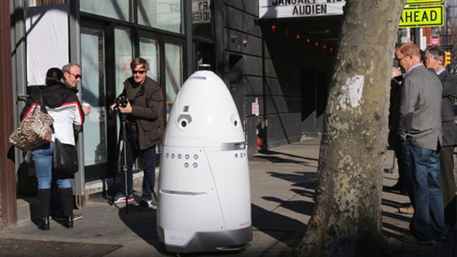 Creators of the Knightscope have been beta testing the robot on the streets of New York in the hopes that it will lure investors.