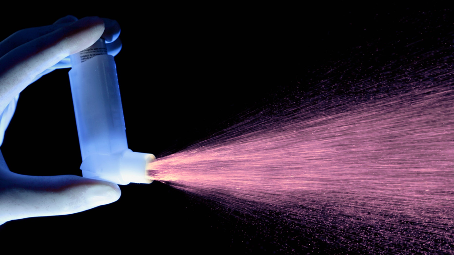 UNDATED: In this undated image an asthma inhaler is seen dispensing a dose of drug. A report released on May 3, 2005 to mark World Asthma Day claims that one person dies from asthma every hour in Western Europe. (Photo by Getty Images)
