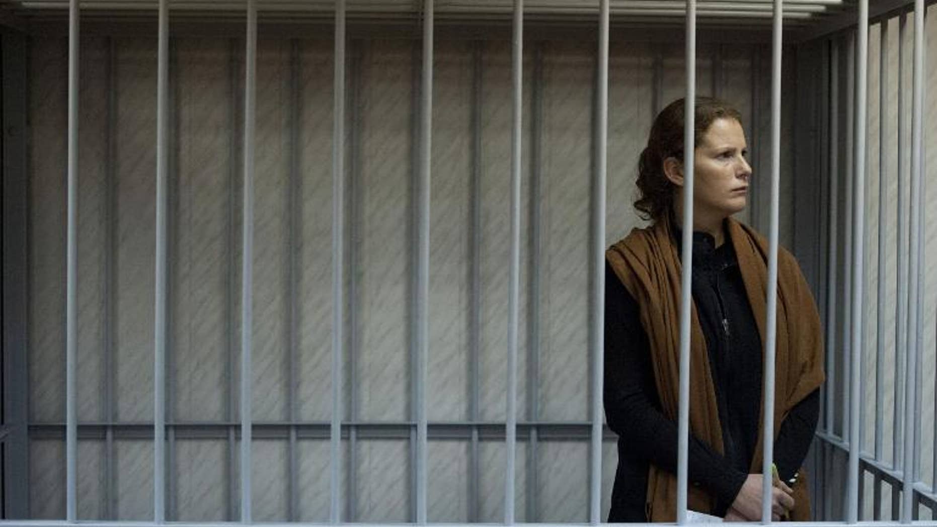 Greenpeace activist Ana Paula Alminhana Maciel from Brazil is seen at the Leninsky district court in Murmansk in a photo released on September 29, 2013 by Greenpeace International