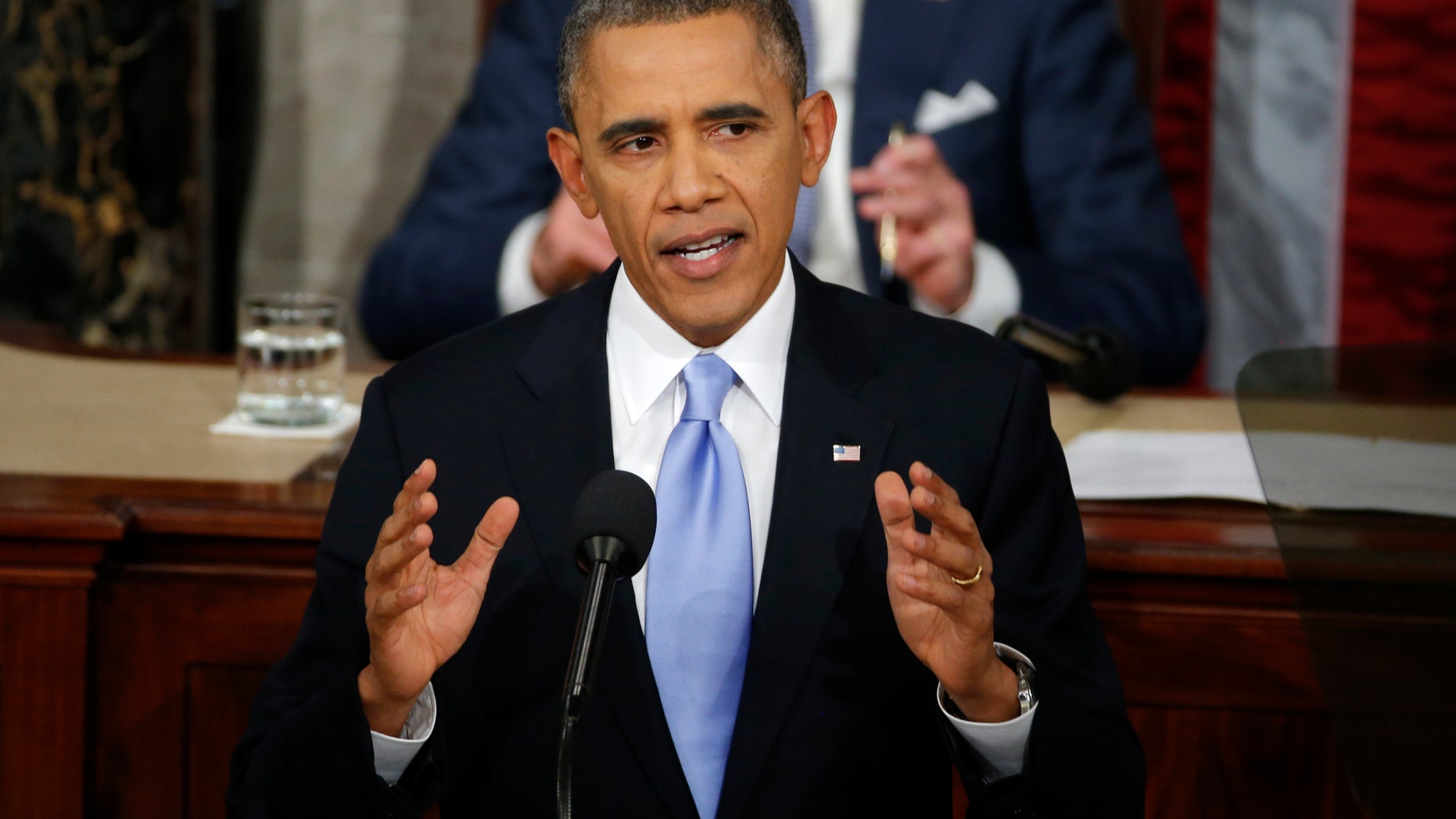 Jan. 28, 2014: President Obama delivers his State of the Union address on Capitol Hill in Washington.