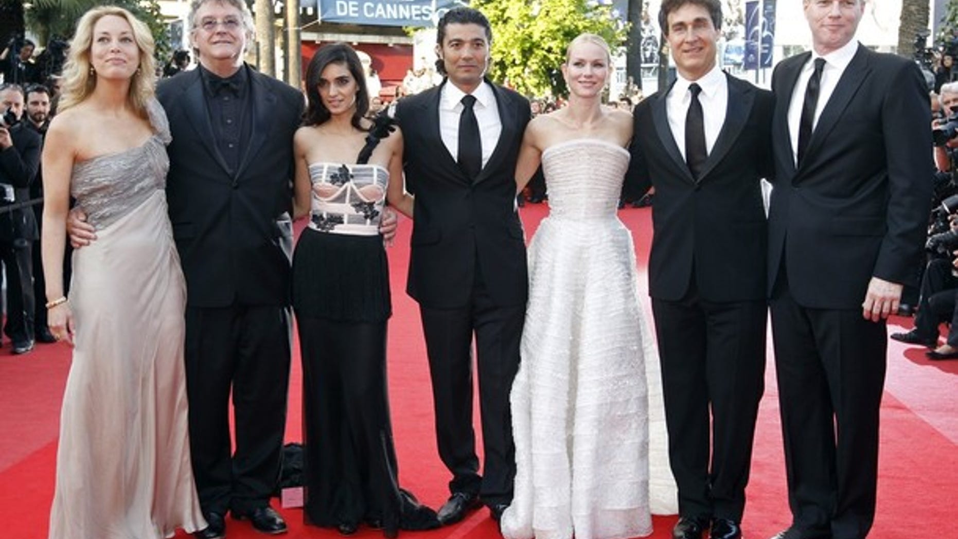 May 20: Valerie Plame and Joe Wilson, left, join Liraz Charhi, Khaled Nabawy, Naomi Watts, Director Doug Liman and Noah Emmerich, at the screening of the film "Fair Game," at the 63rd Cannes Film Festival in France.
