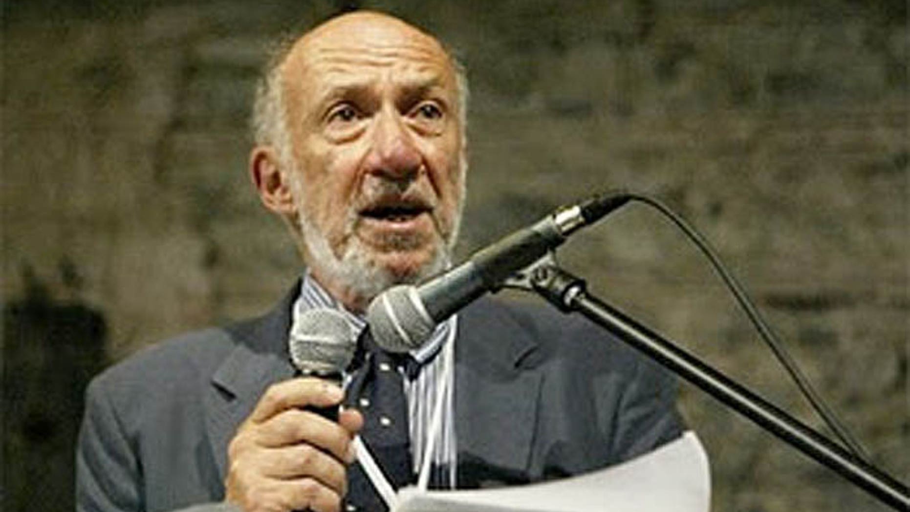 It's not the first time Richard Falk, the UN Human Rights Council's Palestine monitor, has come under fire for comments. (AP)