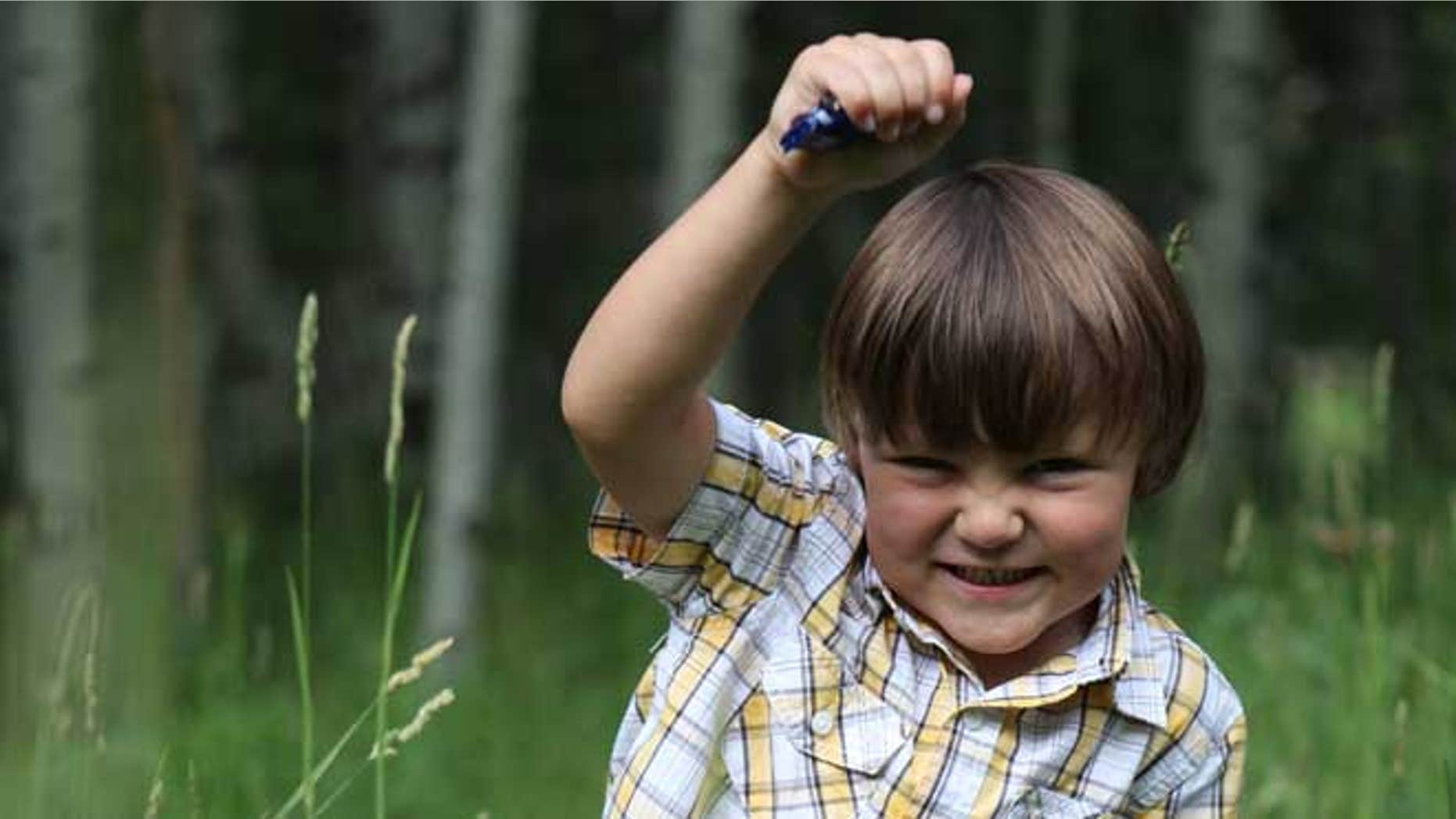This undated photo provided by the family via Park City Medical Center shows Carson Dean Cheney, 4, who died July 5, 2012 after a large tombstone fell and hit the boy while he and his family were visiting a historic cemetery in the Utah ski resort town of Park City.
