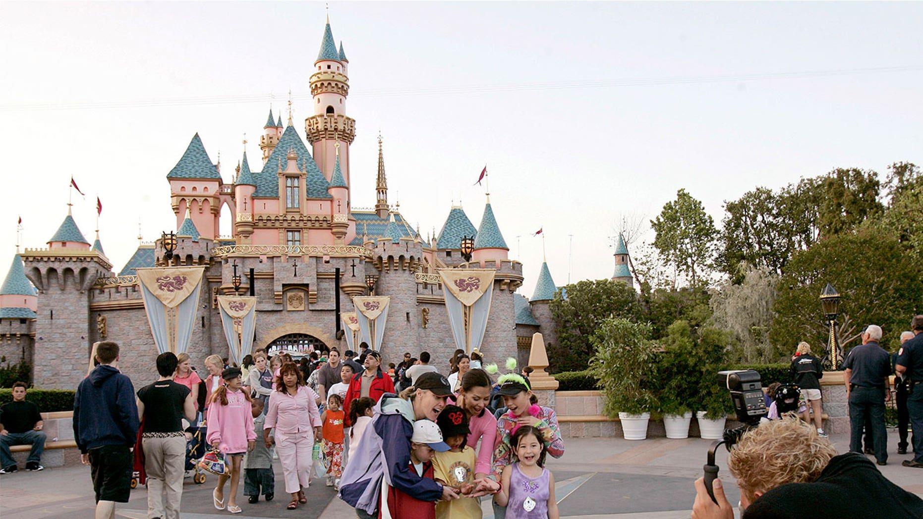 Disneyland park-goers got pooped on by an overhead flock of geese.