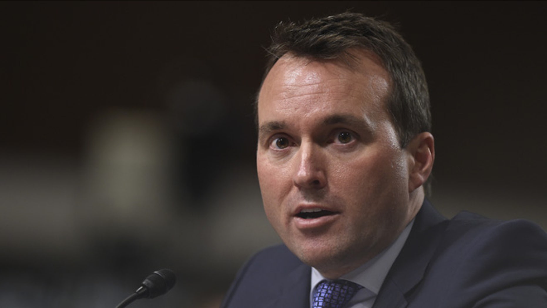 FILE: Jan. 21, 2016: Then-Army Secretary nominee Eric Fanning testifies on Capitol Hill in Washington. (AP)