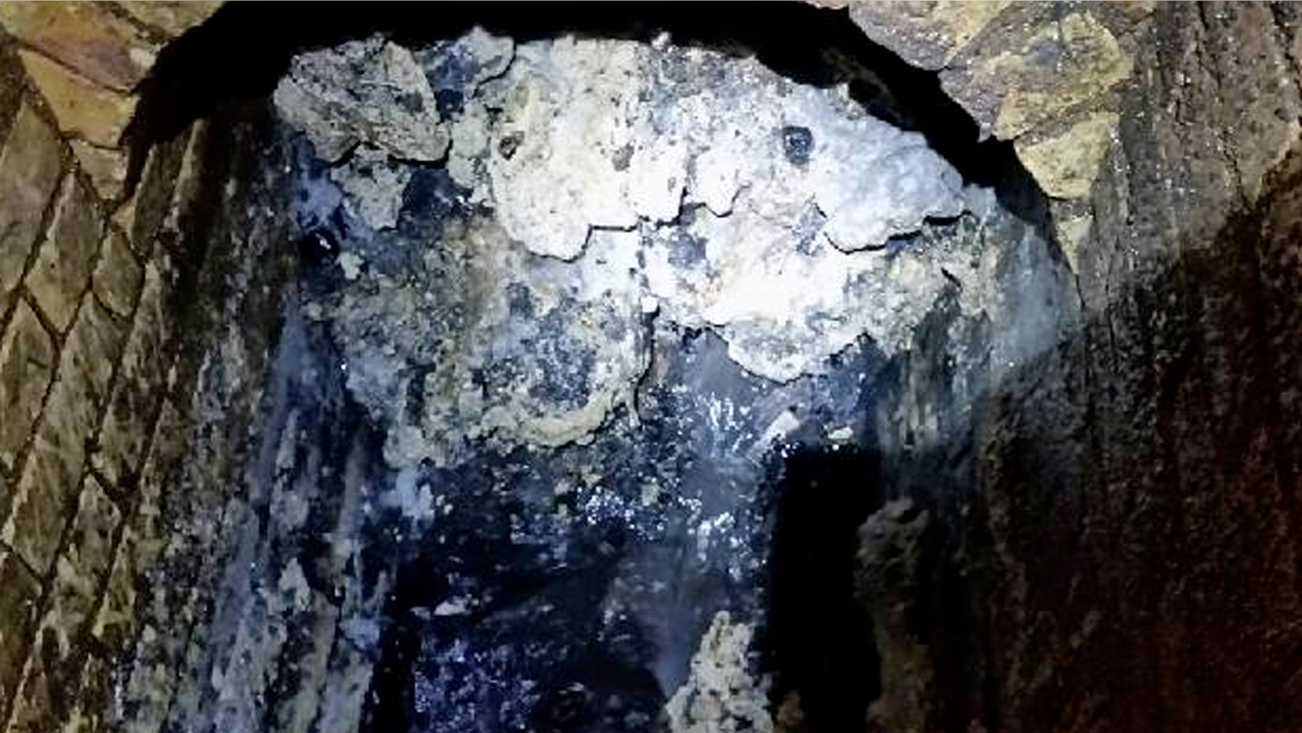 The "fatberg" has blocked a sewer in east London.