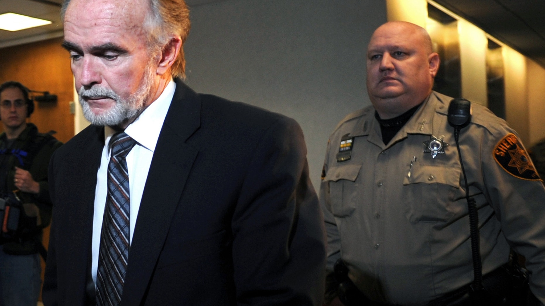 Jan. 22, 2013: Arthur Schirmer, a former associate pastor at a Methodist church in northeast Pennsylvania, walks into court to hear the verdict in his murder trial in Stroudsburg, Pa.