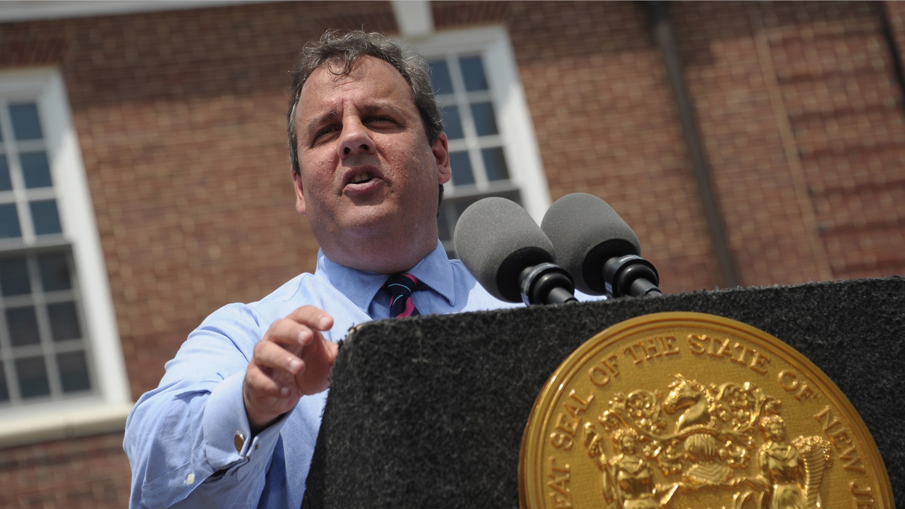 New Jersey Governor Chris Christie on July 8, 2013 in Sayreville, New Jersey.