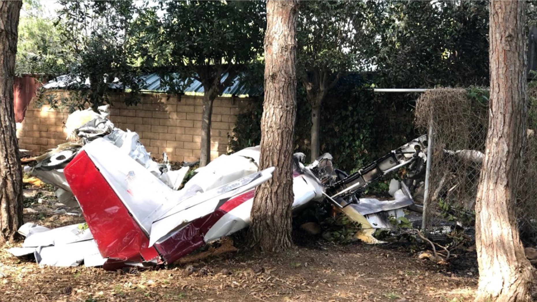 Ian Gregor, spokesman for the FAA, said that the plane caught fire after it crashed into a shed. He confirmed the plan, a Van's RV-6A aircraft, was home-built.