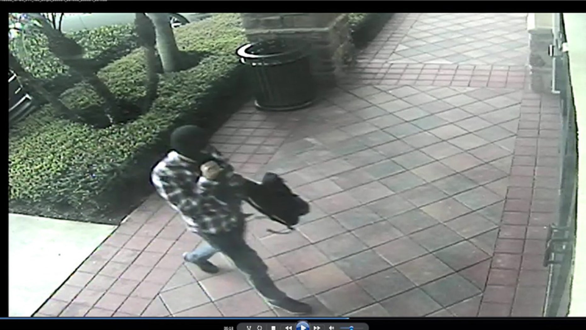 Florida man allegedly tried to rob a bank wearing a ski mask and a flannel shirt.
