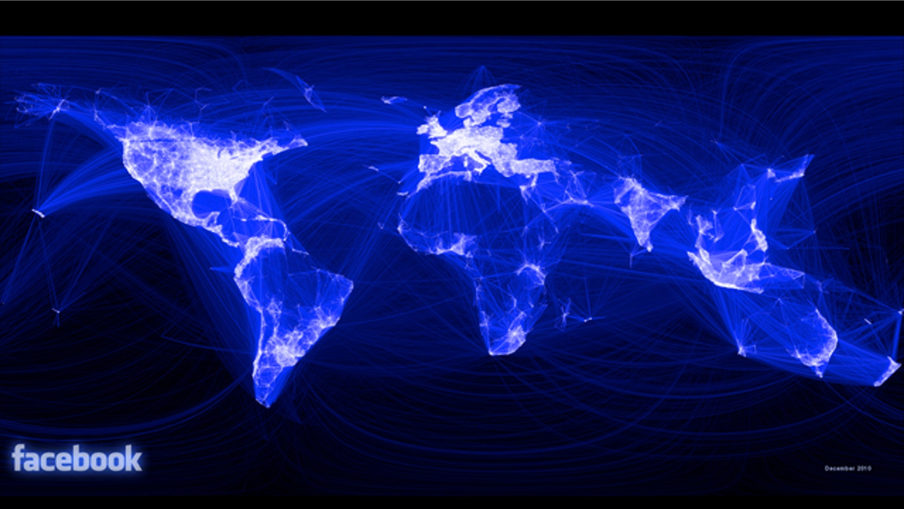 A remarkable visualization of Facebook's interconnected world reveals the locality of friendship -- and the social network's worldwide dominance.