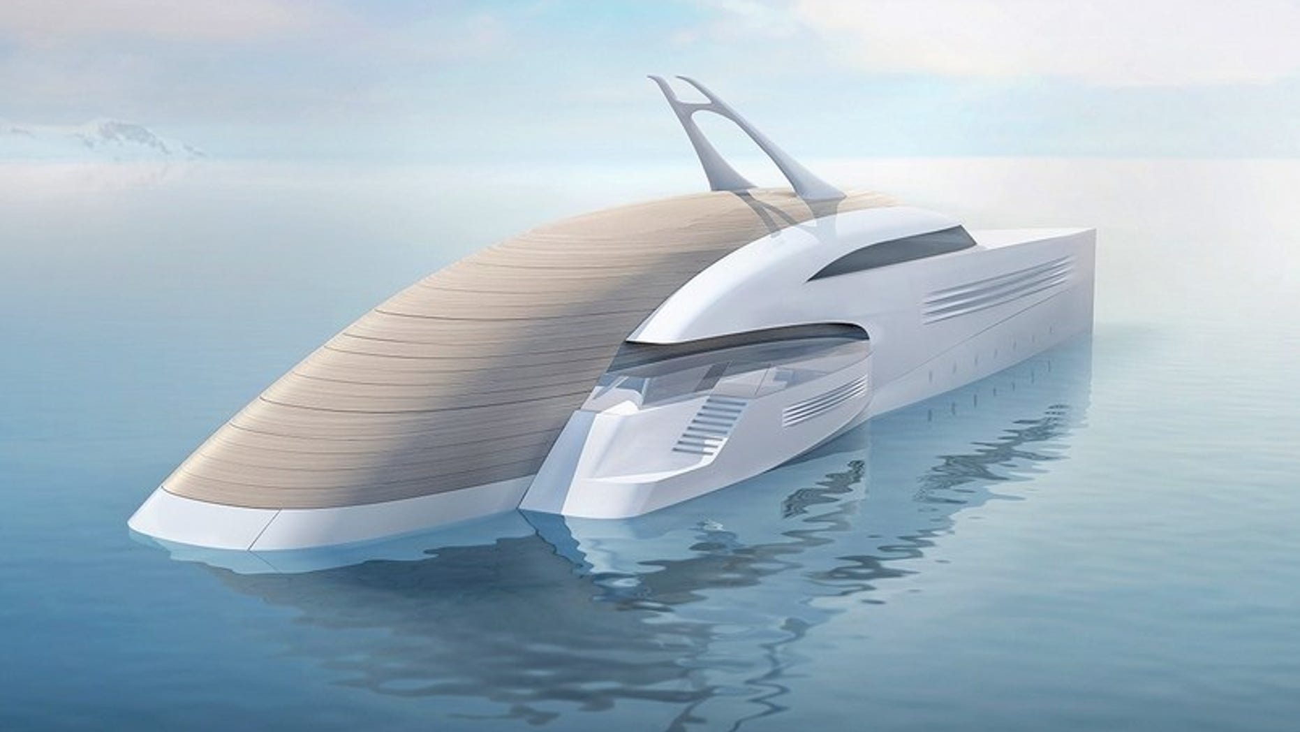Luxury meets utility in this futuristic superyacht concept.