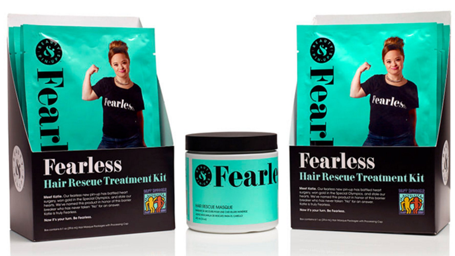 Katie Meade was chosen as the spokesmodel for Beauty & Pin-Ups Fearless line.