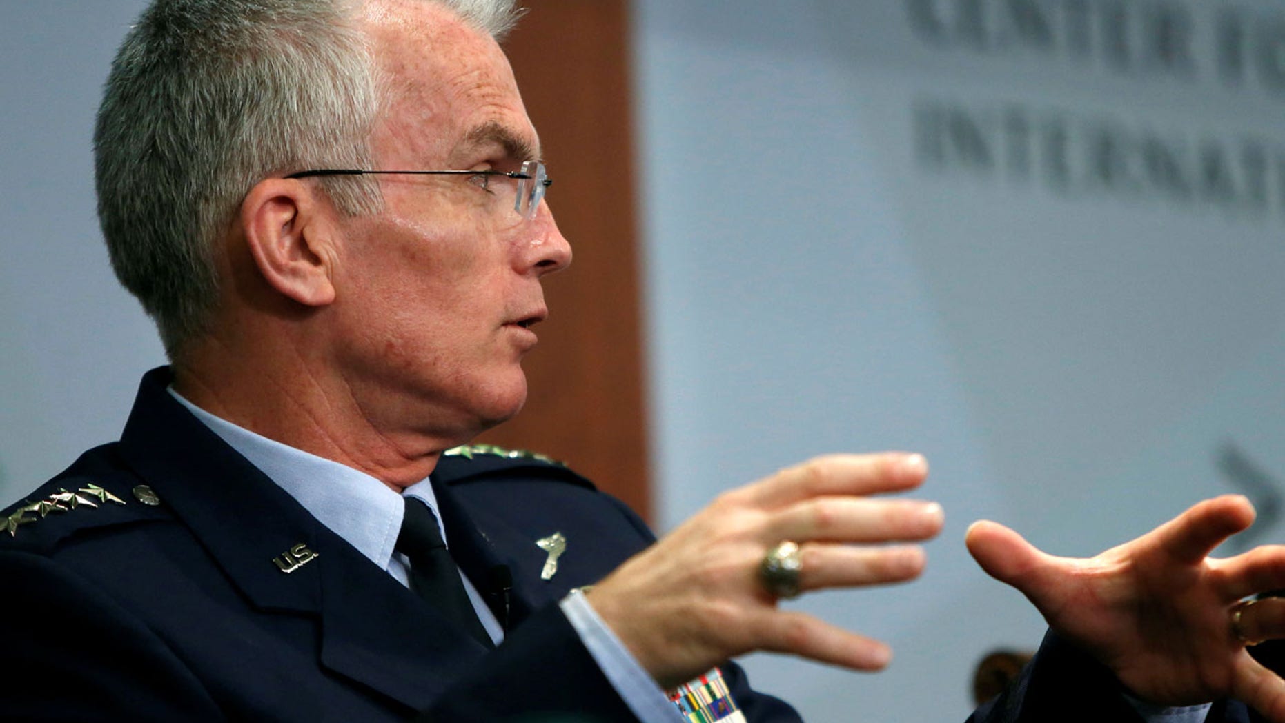 FILE 2016: Vice Chairman of the Joint Chiefs of Staff U.S. Air Force General Paul Selva speaks in Washington, D.C.