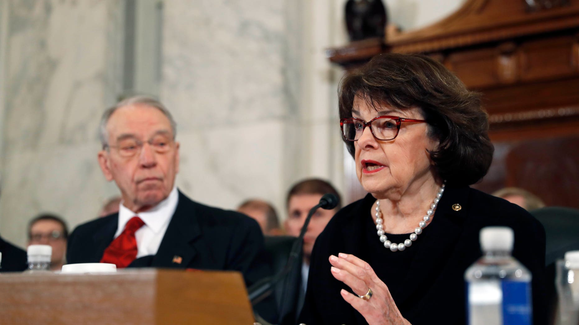 Sen. Dianne Feinstein, D-Calif., questions Attorney General-designate Sen. Jeff Sessions.