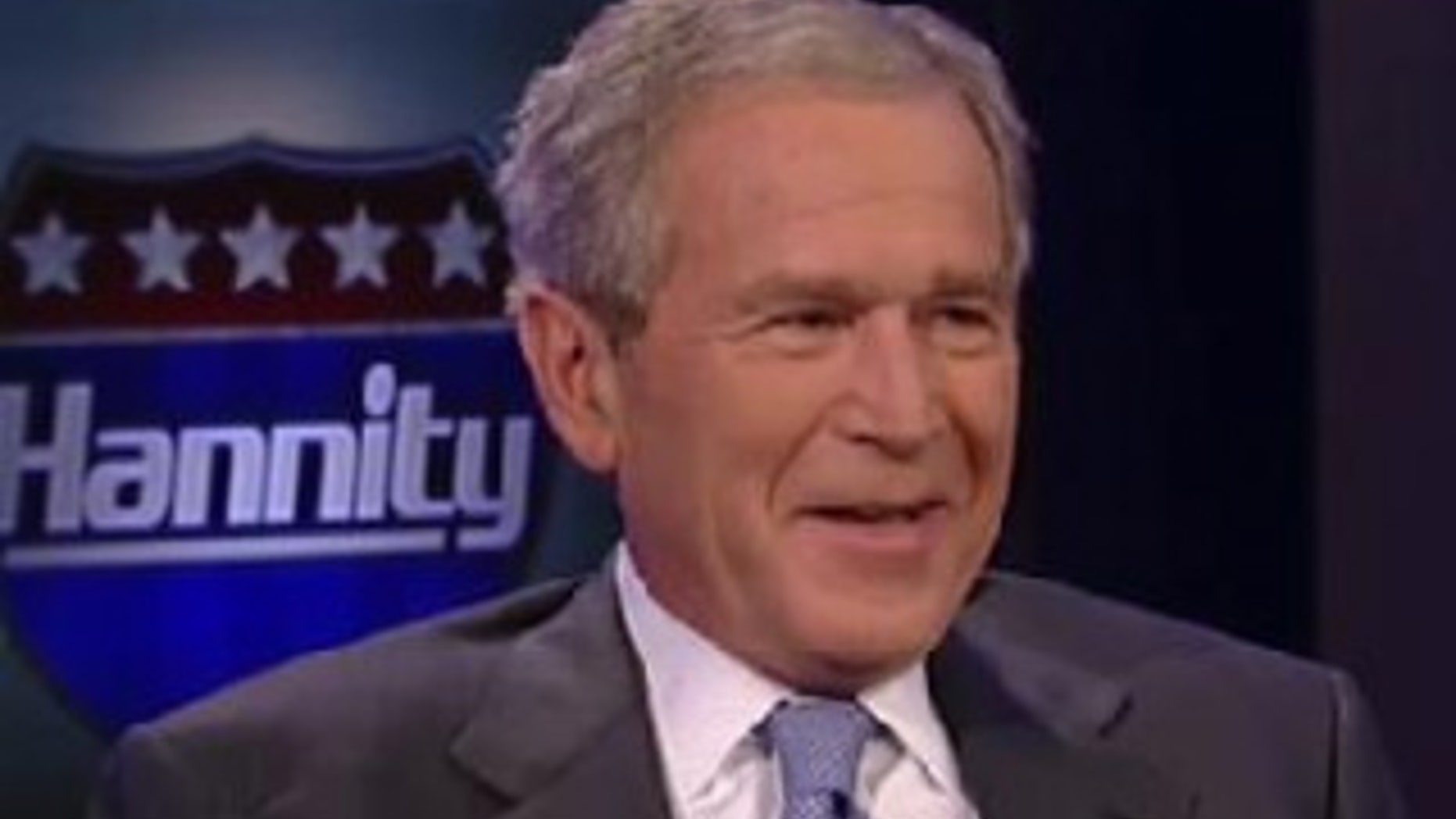 Former President George W. Bush in an interview with Fox News's Sean Hannity November 9, 2010. (FOX News)