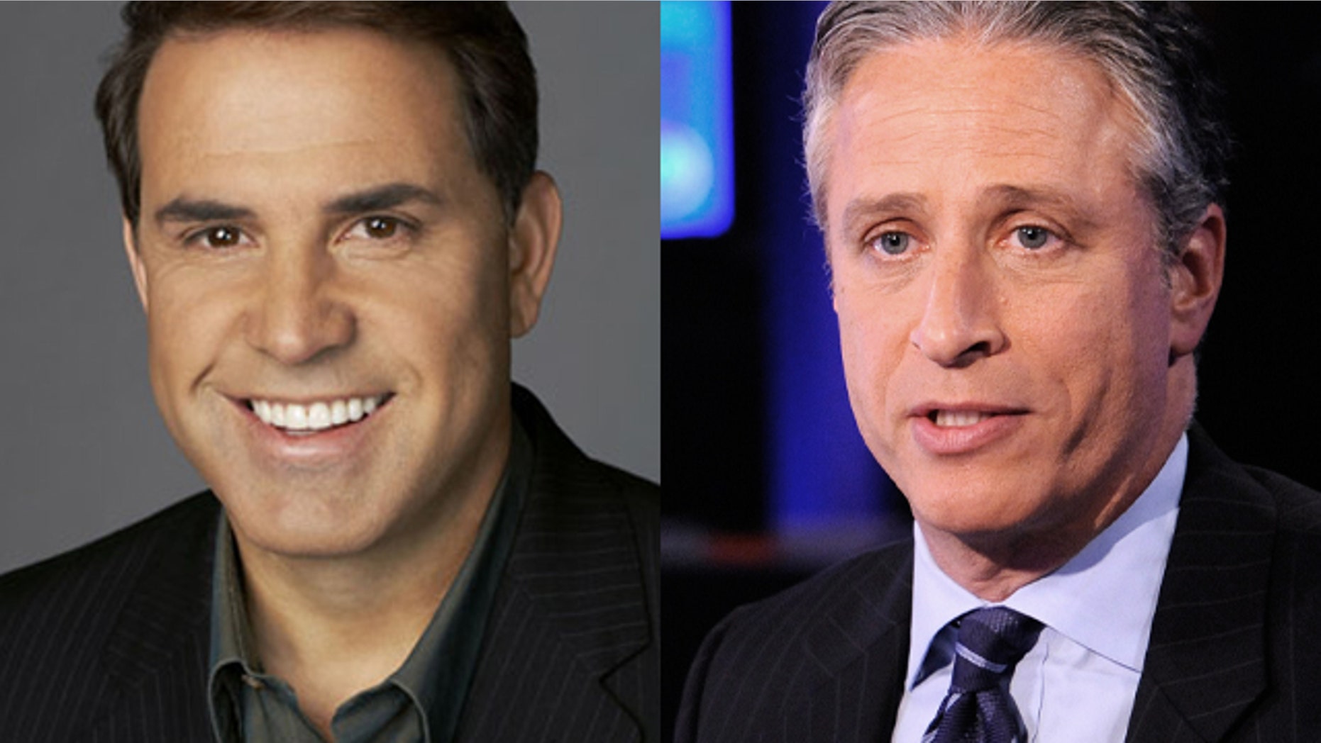 CNN host Rick Sanchez, left, was fired after comments in a radio interview about Comedy Central host Jon Stewart.